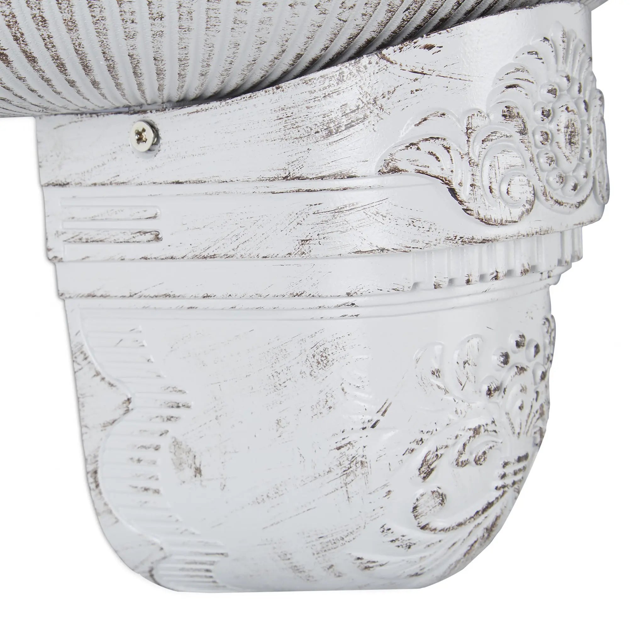 XL Wandbrunnen antik Weiss-Gold von Relaxdays