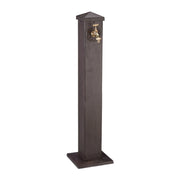 Eckige Wasserzapfsäule Braun-Gold von Relaxdays