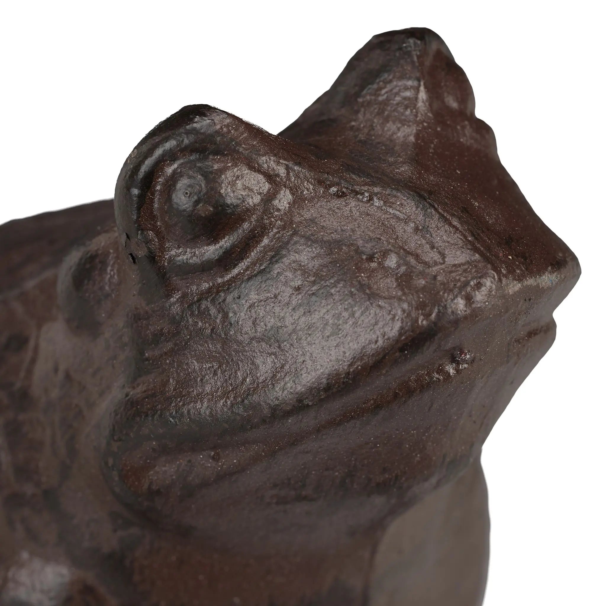 Gartenfigur Frosch antik Braun von Relaxdays