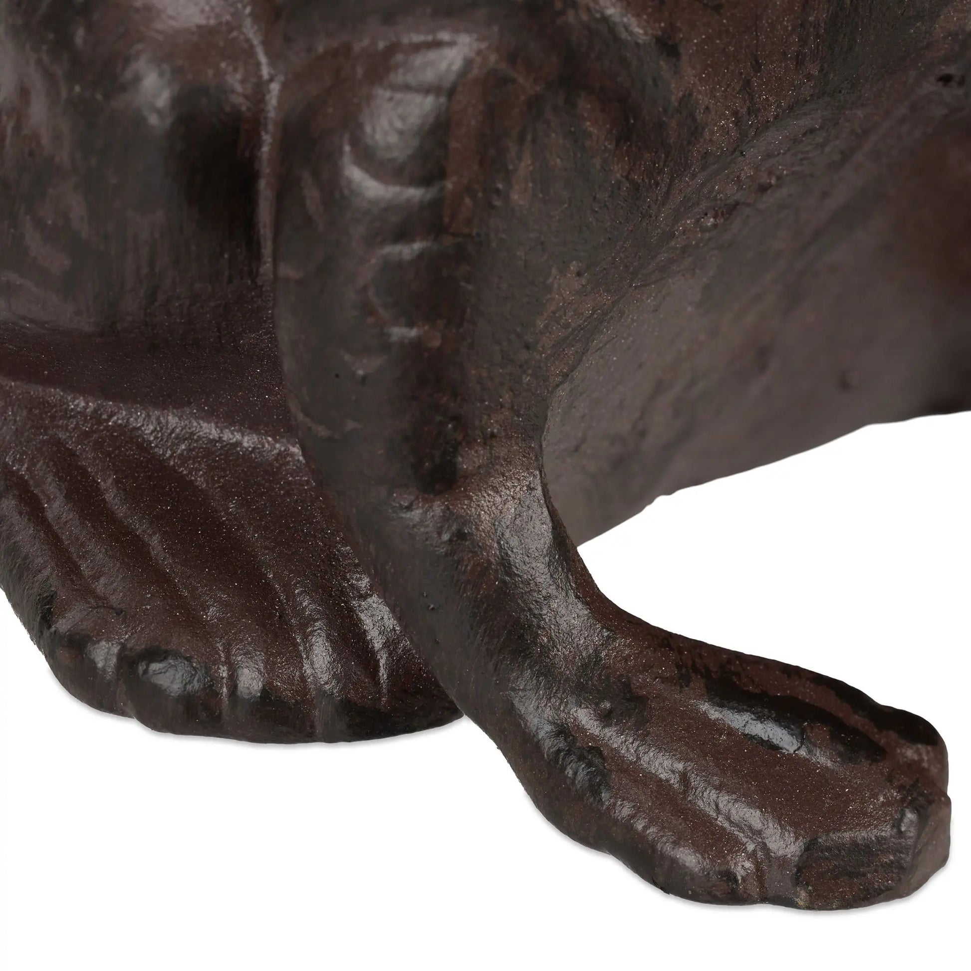 Gartenfigur Frosch antik Braun von Relaxdays