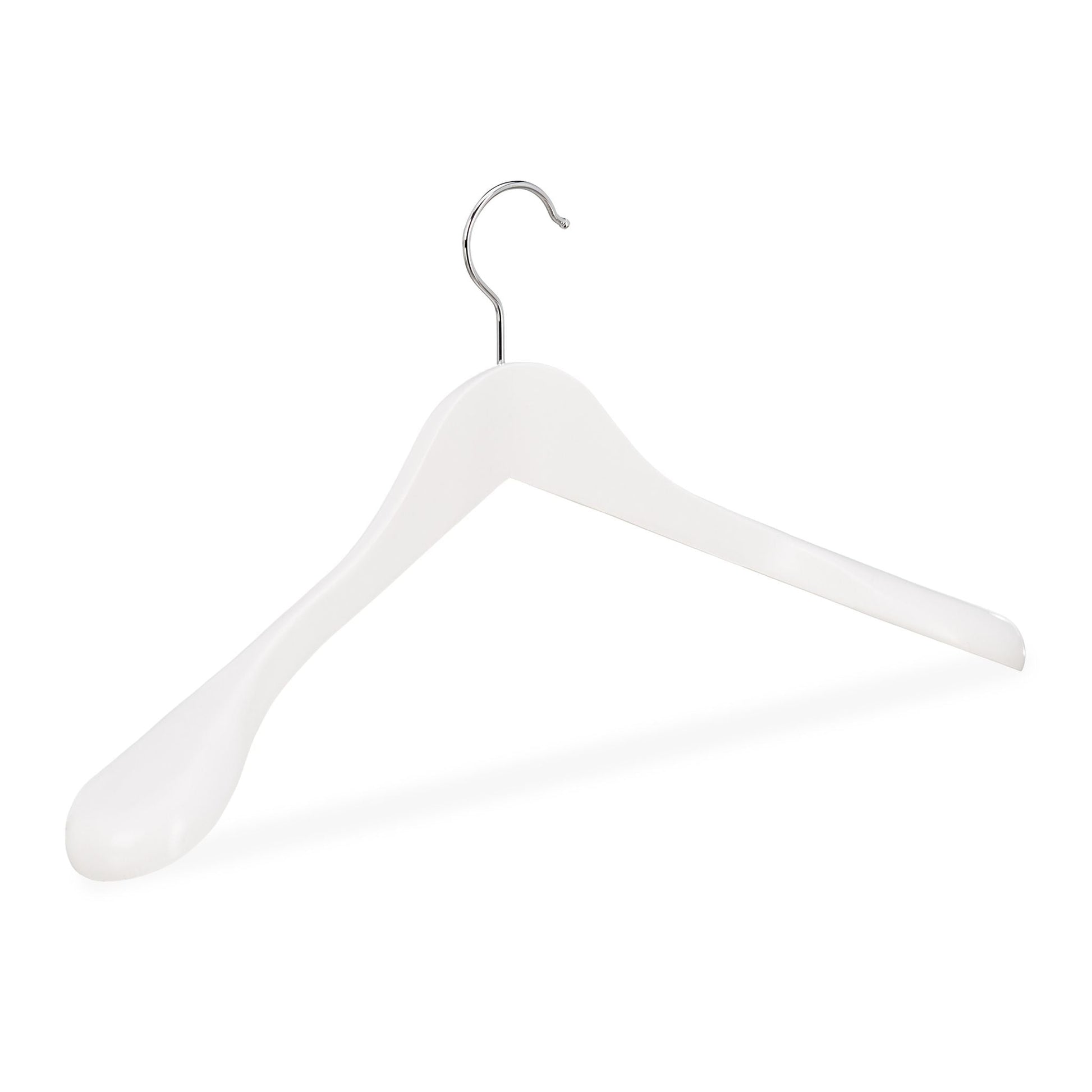 Anzug Kleiderbügel 10er-Set Weiss-Silber von Relaxdays
