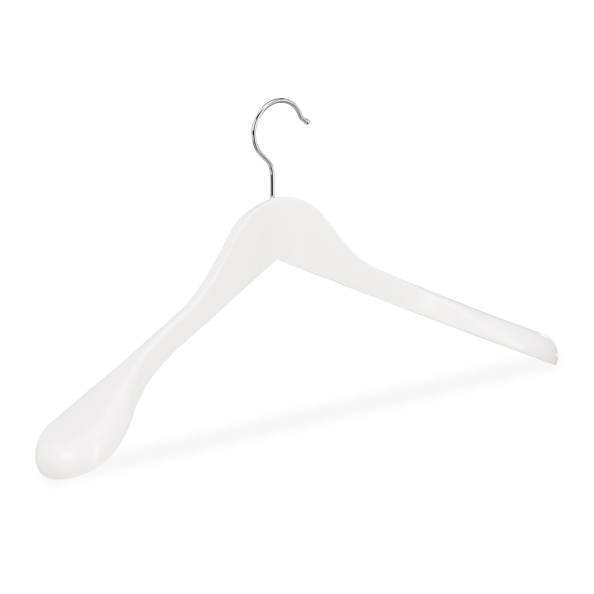 Anzug Kleiderbügel 10er-Set Weiss-Silber von Relaxdays