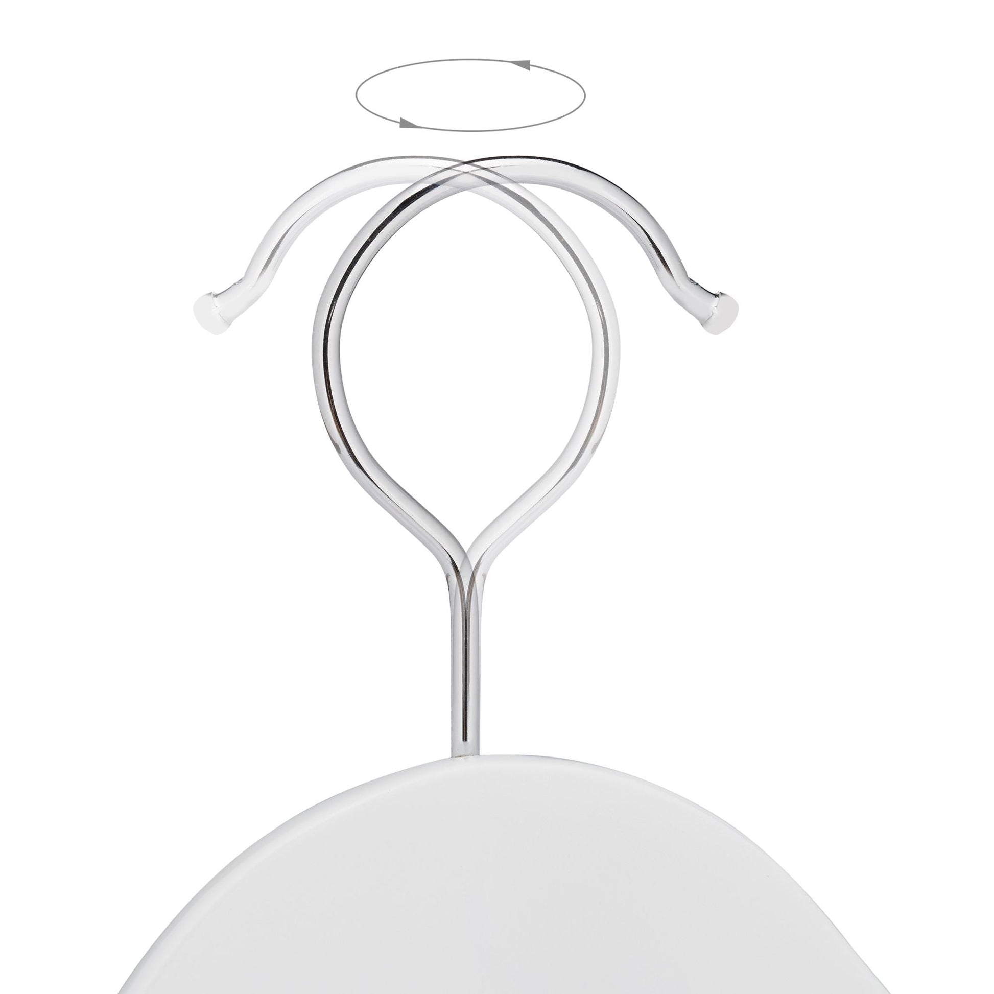 Anzug Kleiderbügel 10er-Set Weiss-Silber von Relaxdays