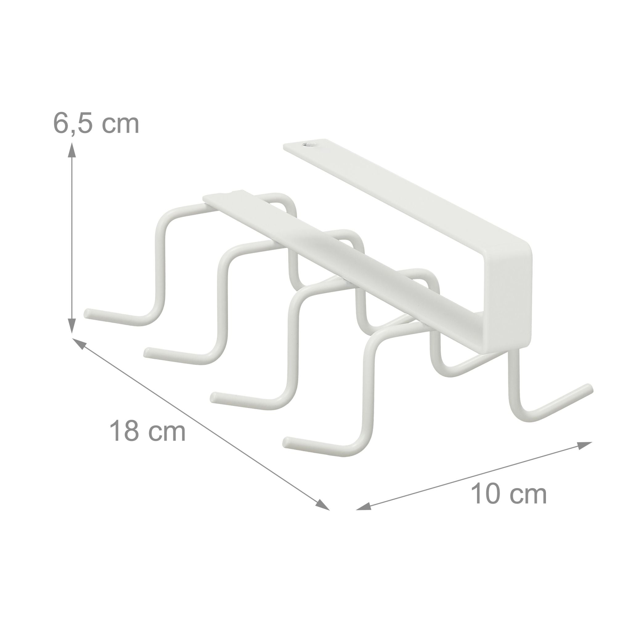 Haken Schrankeinsatz Weiss von Relaxdays