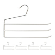 Hosenbügel mehrfach 5er-Set Weiss-Silber von Relaxdays