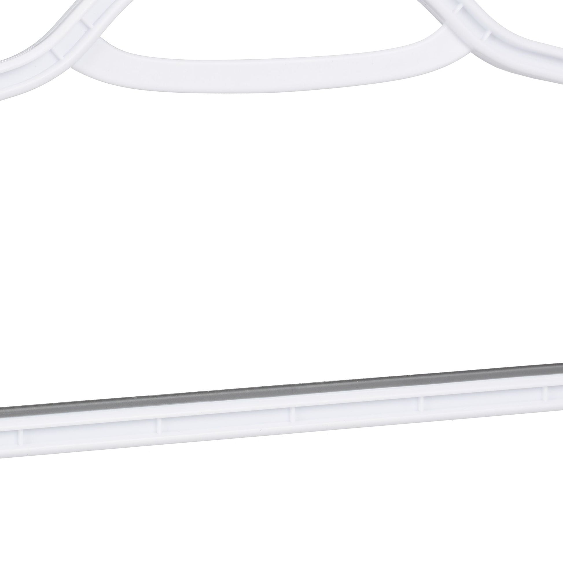 Antirutsch Kleiderbügel 20er-Set Weiss-Grau von Relaxdays