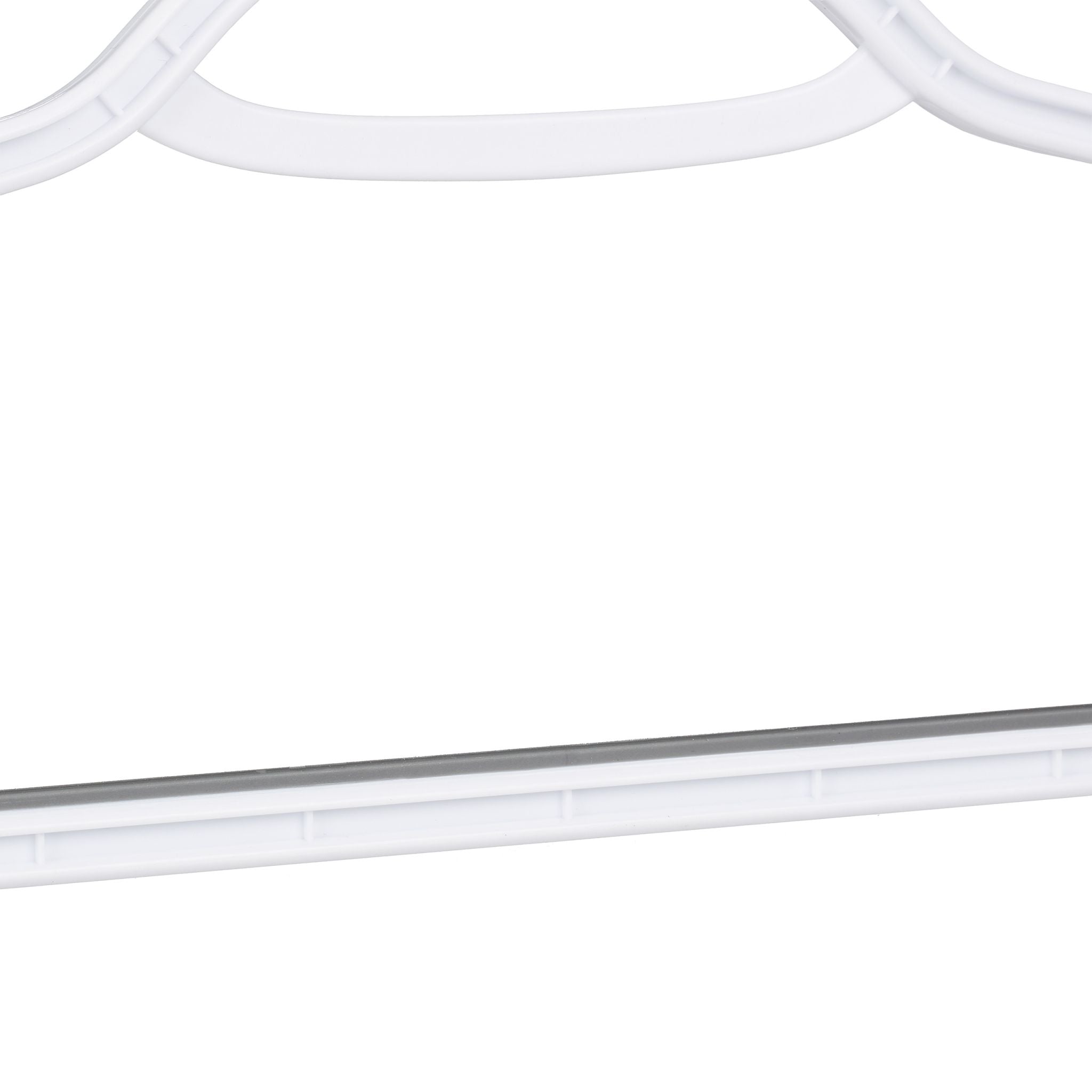 Antirutsch Kleiderbügel 20er-Set Weiss-Grau von Relaxdays