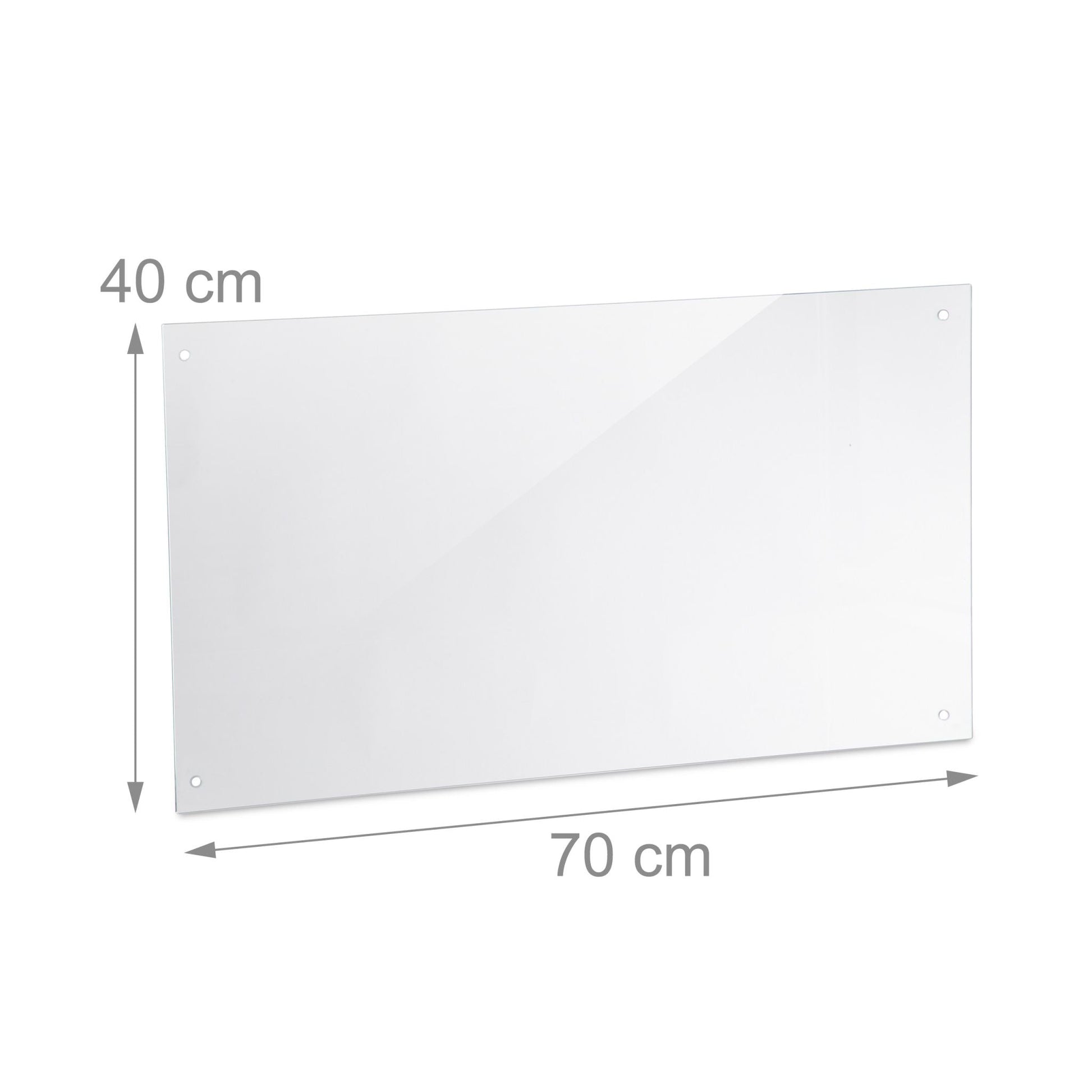 Spritzschutz für die Küche 70cm Transparent von Relaxdays