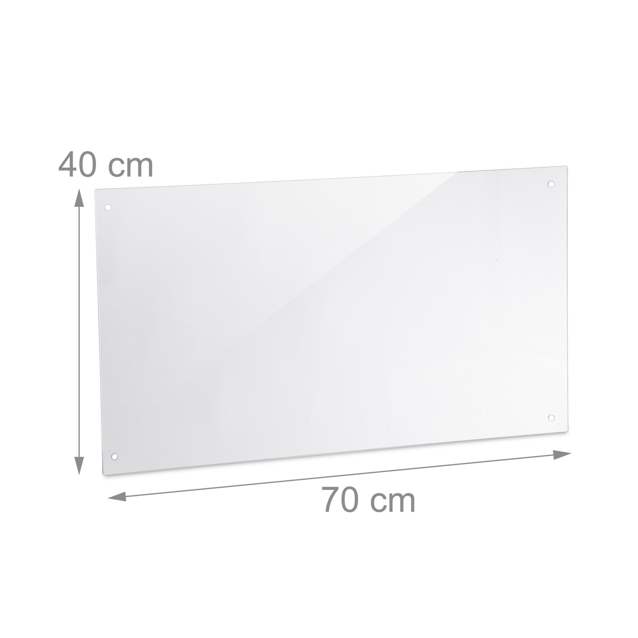 Spritzschutz für die Küche 70cm Transparent von Relaxdays