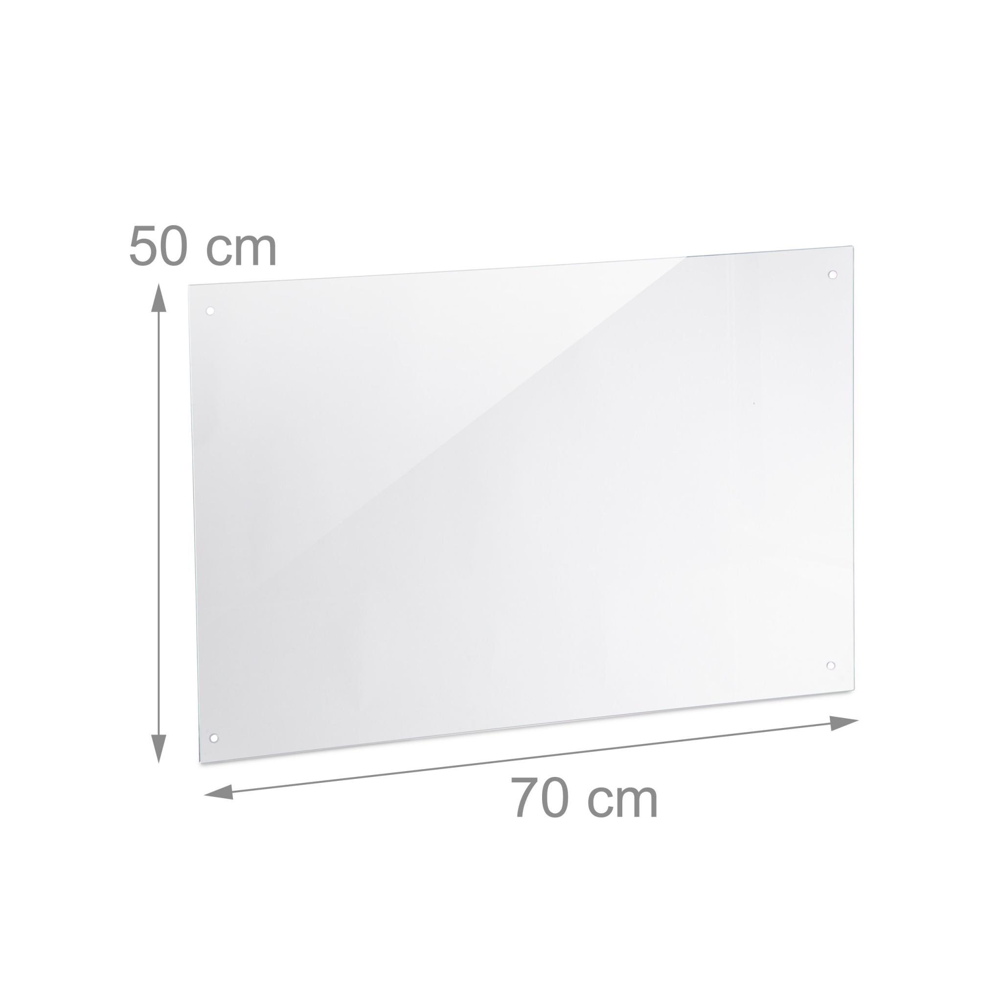 Spritzschutz für die Küche 70cm Transparent von Relaxdays