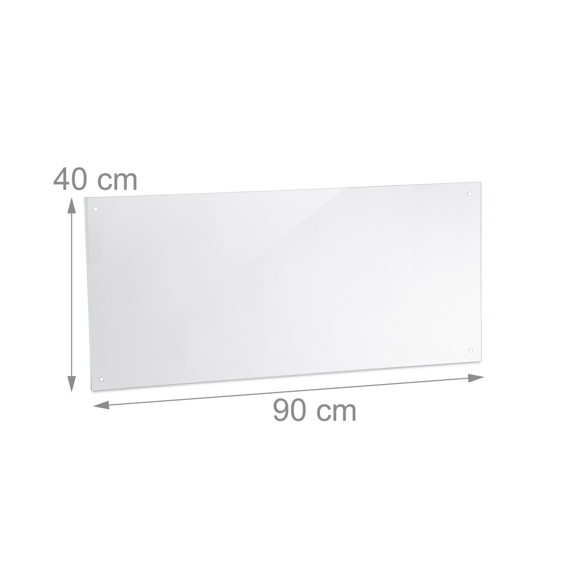 Spritzschutz für die Küche 90cm Transparent von Relaxdays