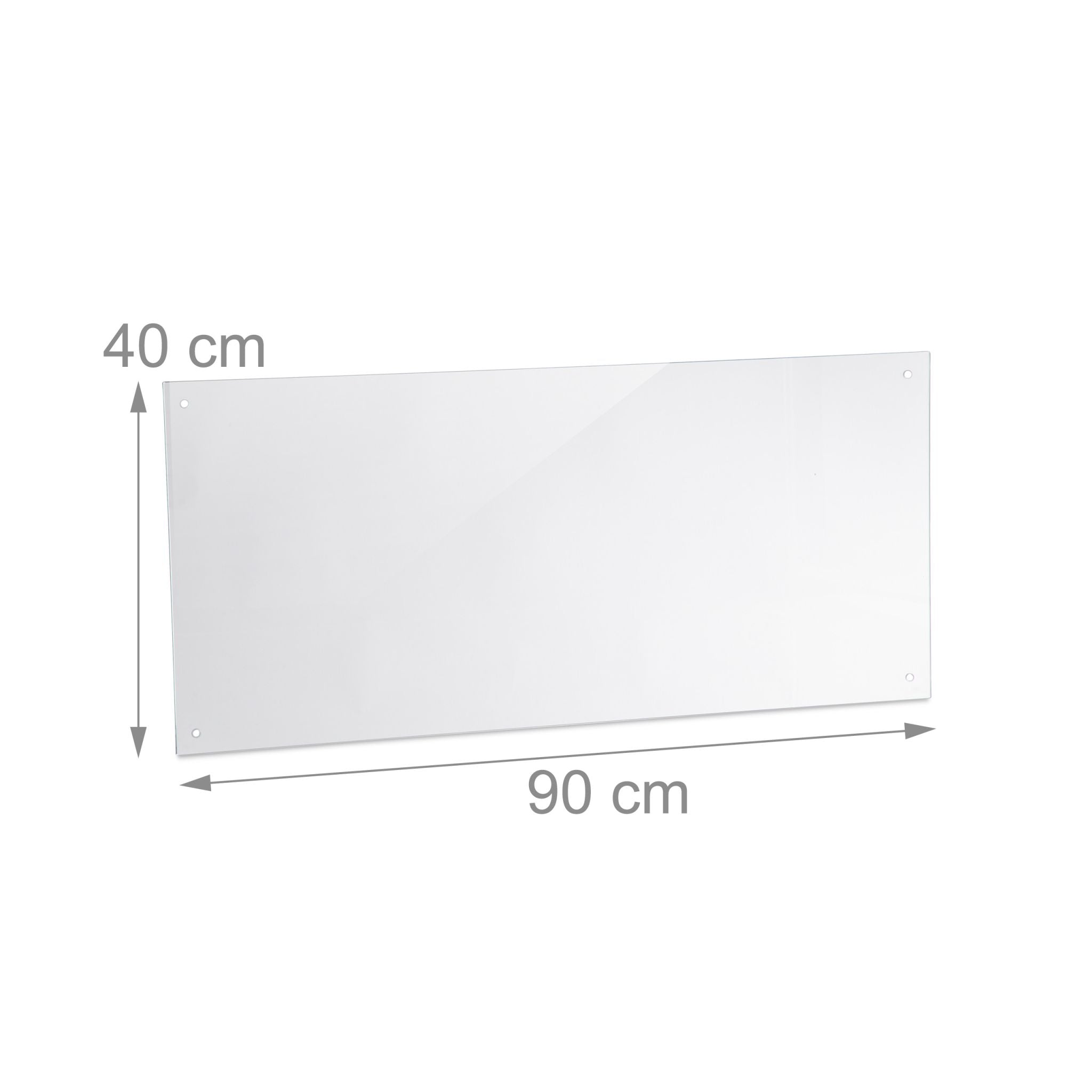 Spritzschutz für die Küche 90cm Transparent von Relaxdays