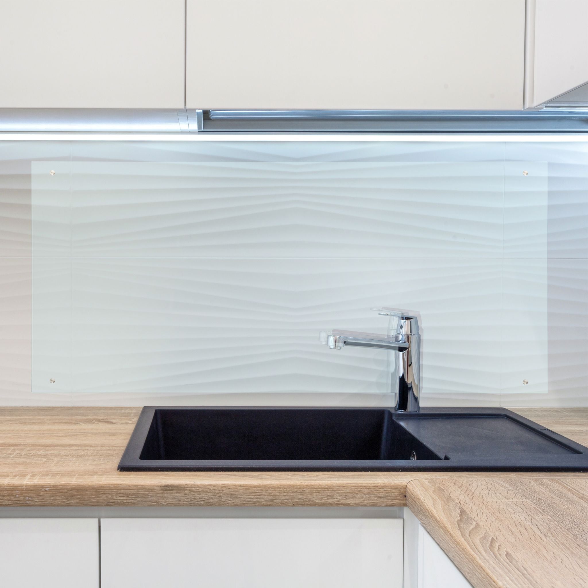 Spritzschutz für die Küche 90cm Transparent von Relaxdays
