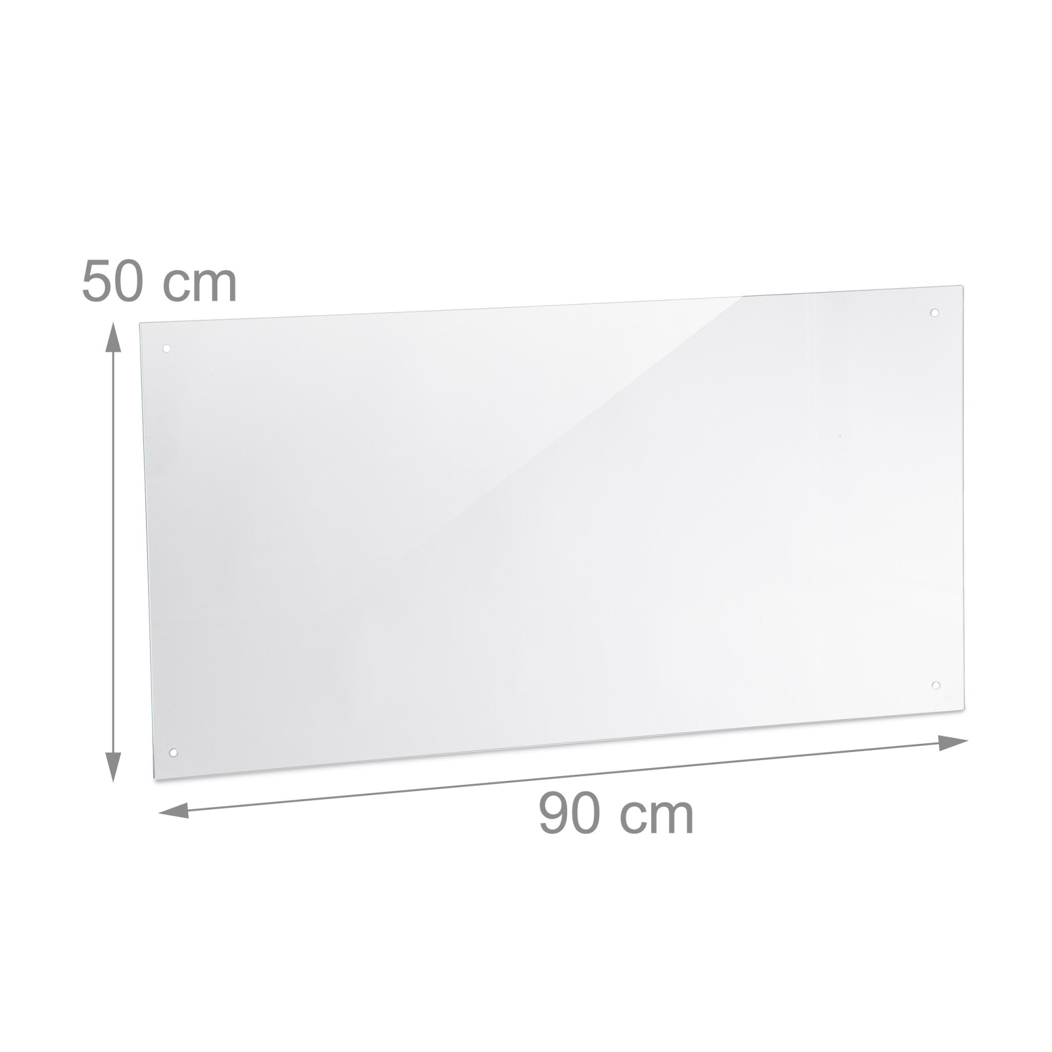 Spritzschutz für die Küche 90cm Transparent von Relaxdays
