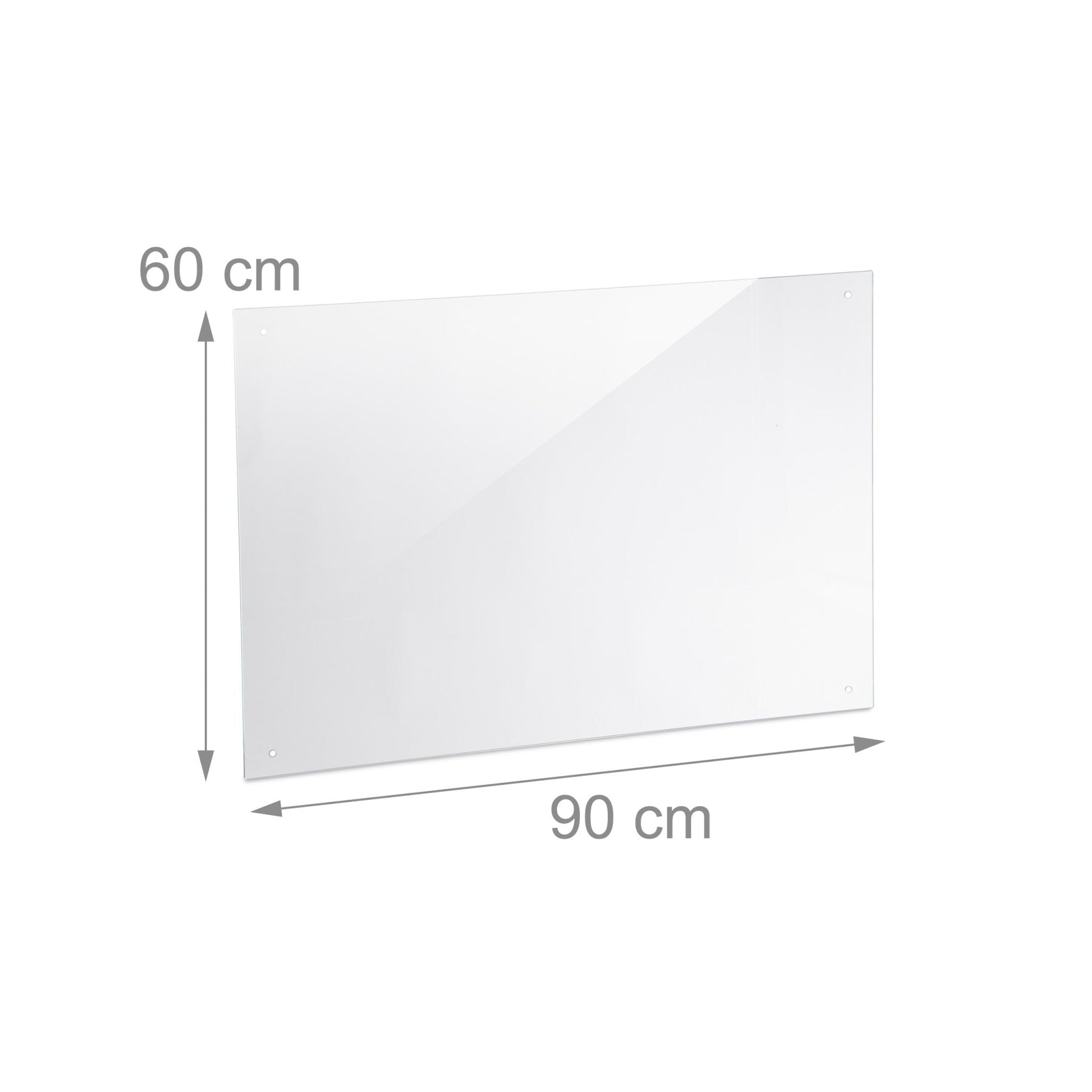 Spritzschutz für die Küche 90cm Transparent von Relaxdays