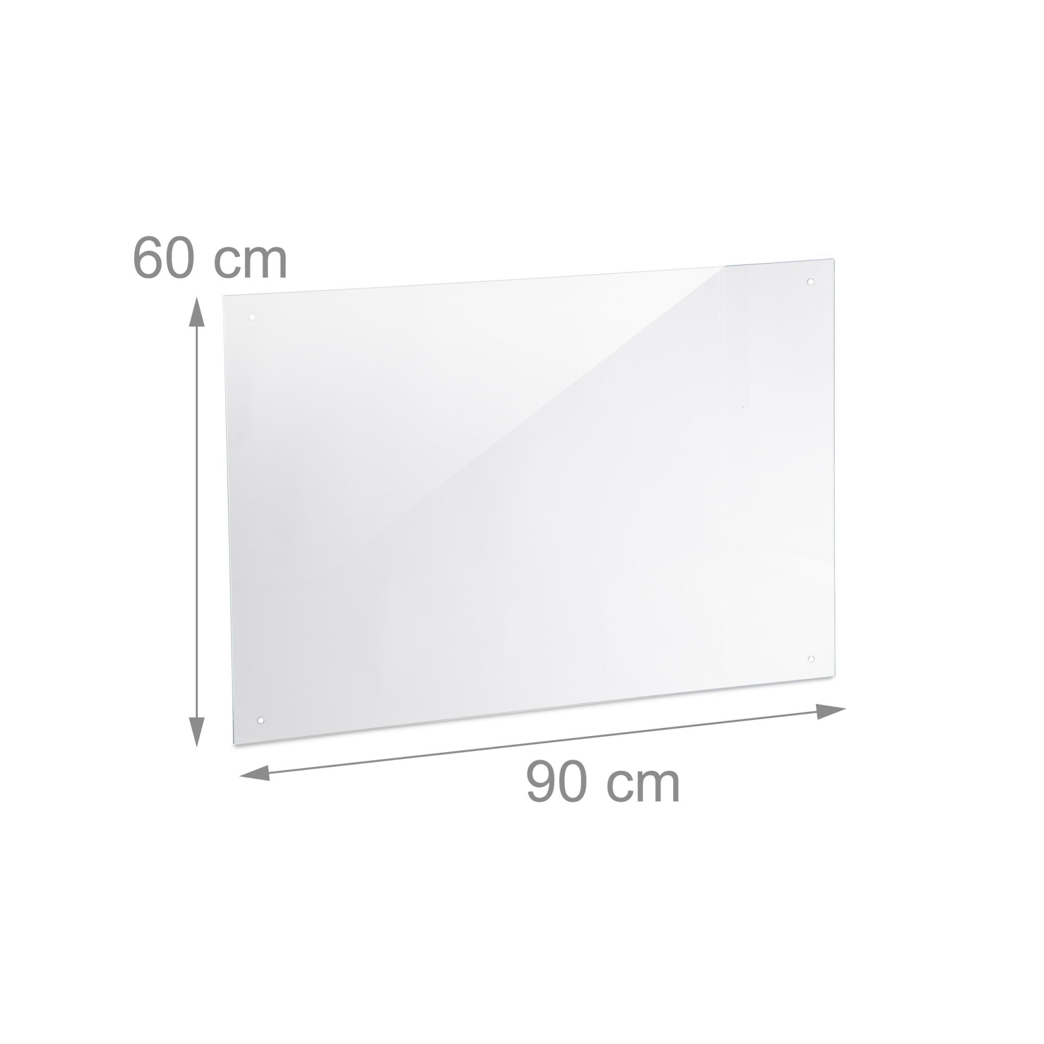 Spritzschutz für die Küche 90cm Transparent von Relaxdays