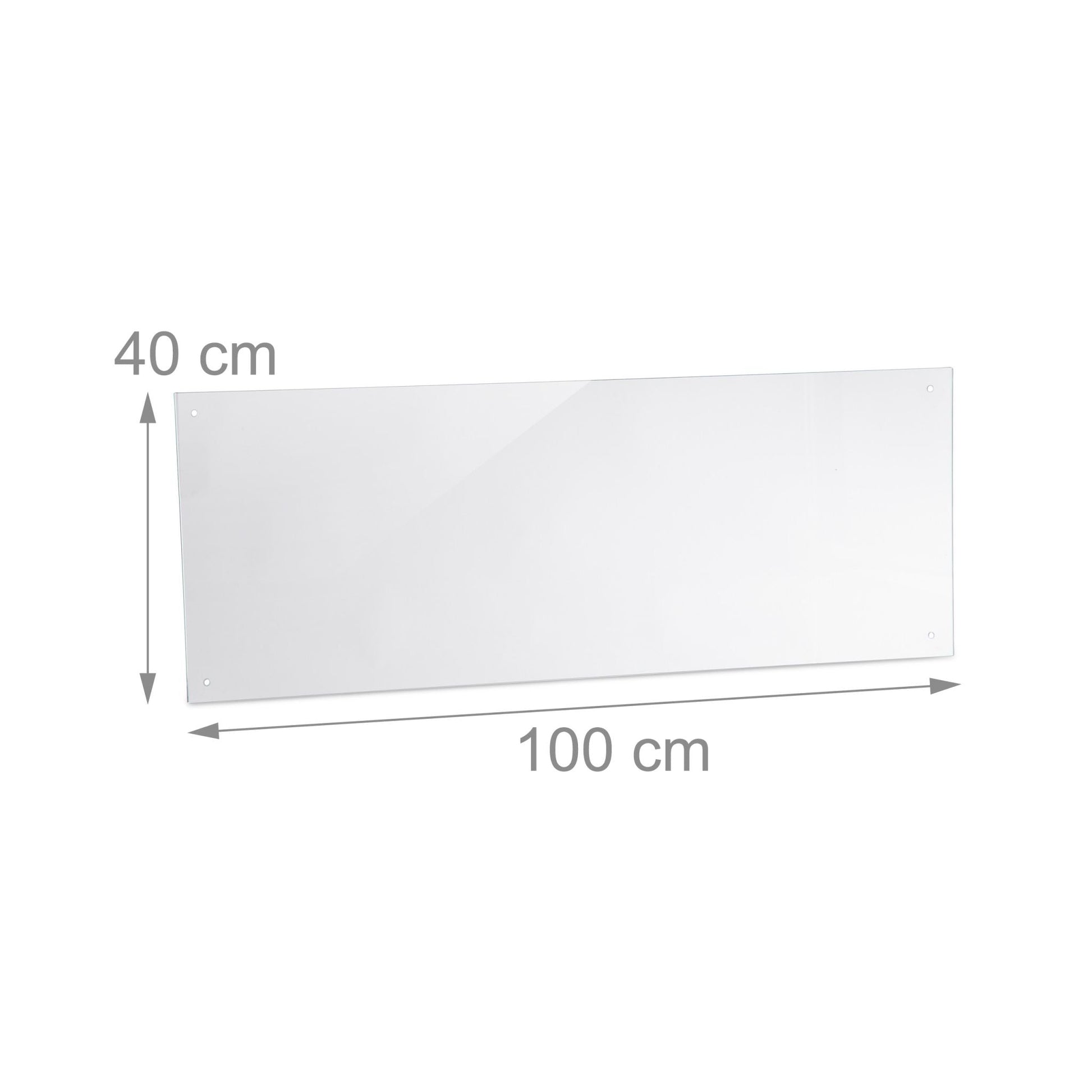Spritzschutz für die Küche 100cm Transparent von Relaxdays