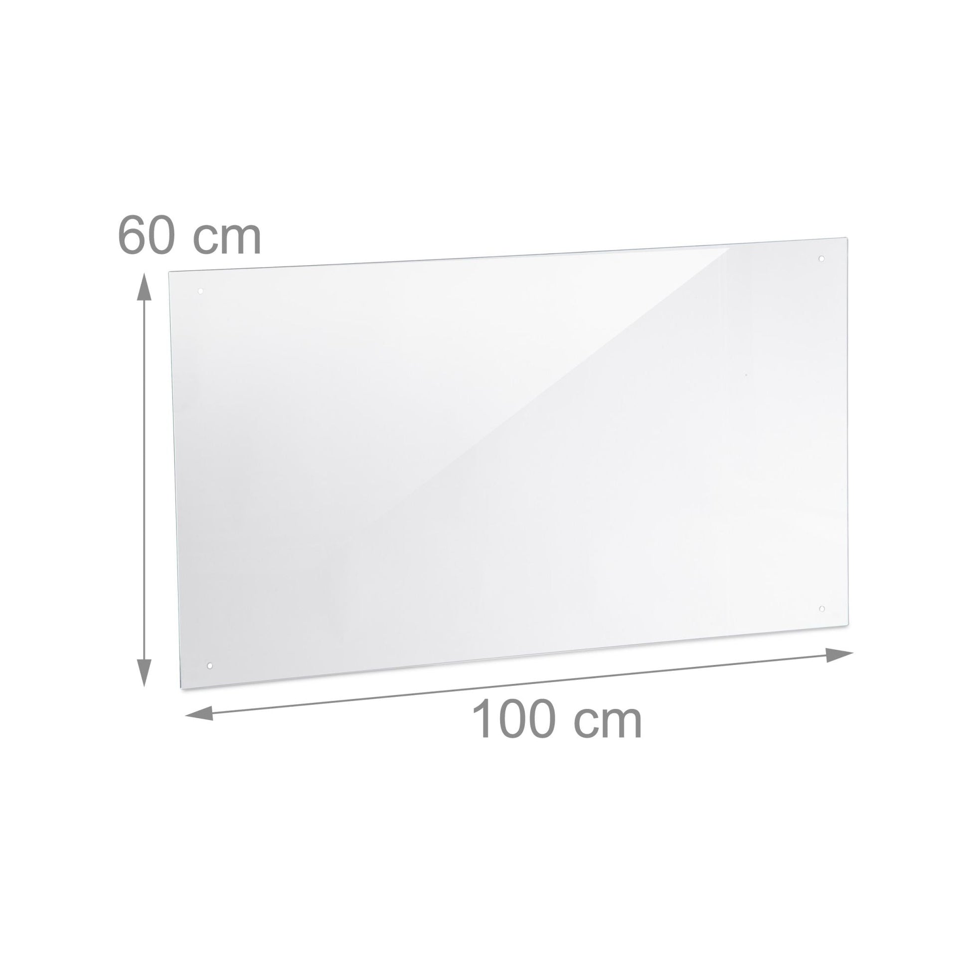 Spritzschutz für die Küche 100cm Transparent von Relaxdays