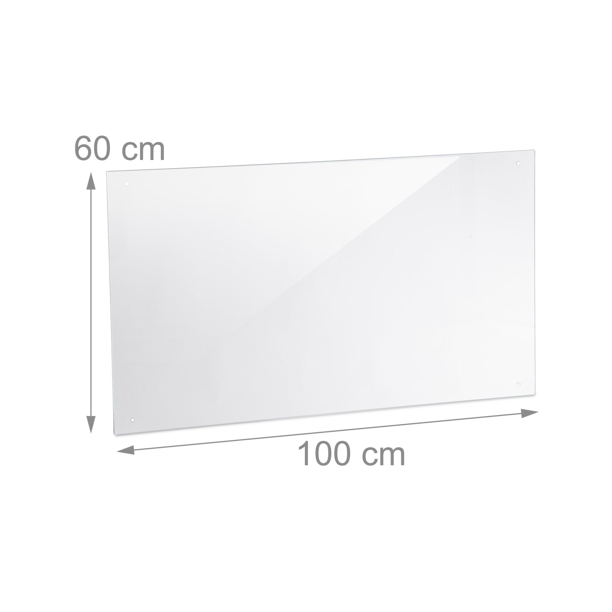 Spritzschutz für die Küche 100cm Transparent von Relaxdays