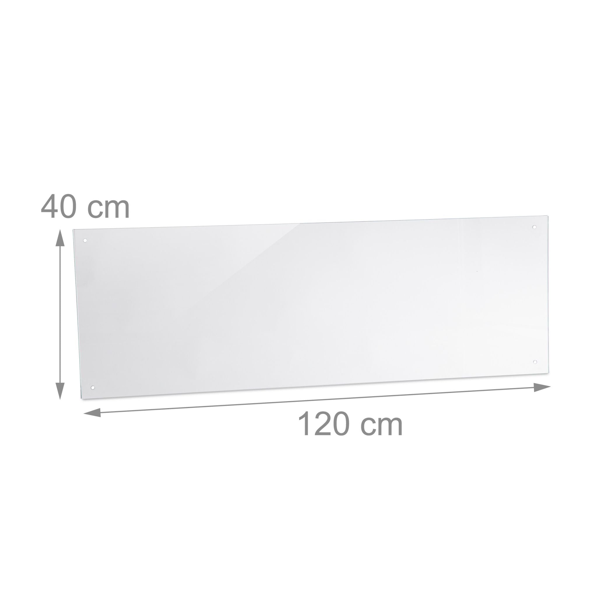 Spritzschutz für die Küche 120cm Transparent von Relaxdays