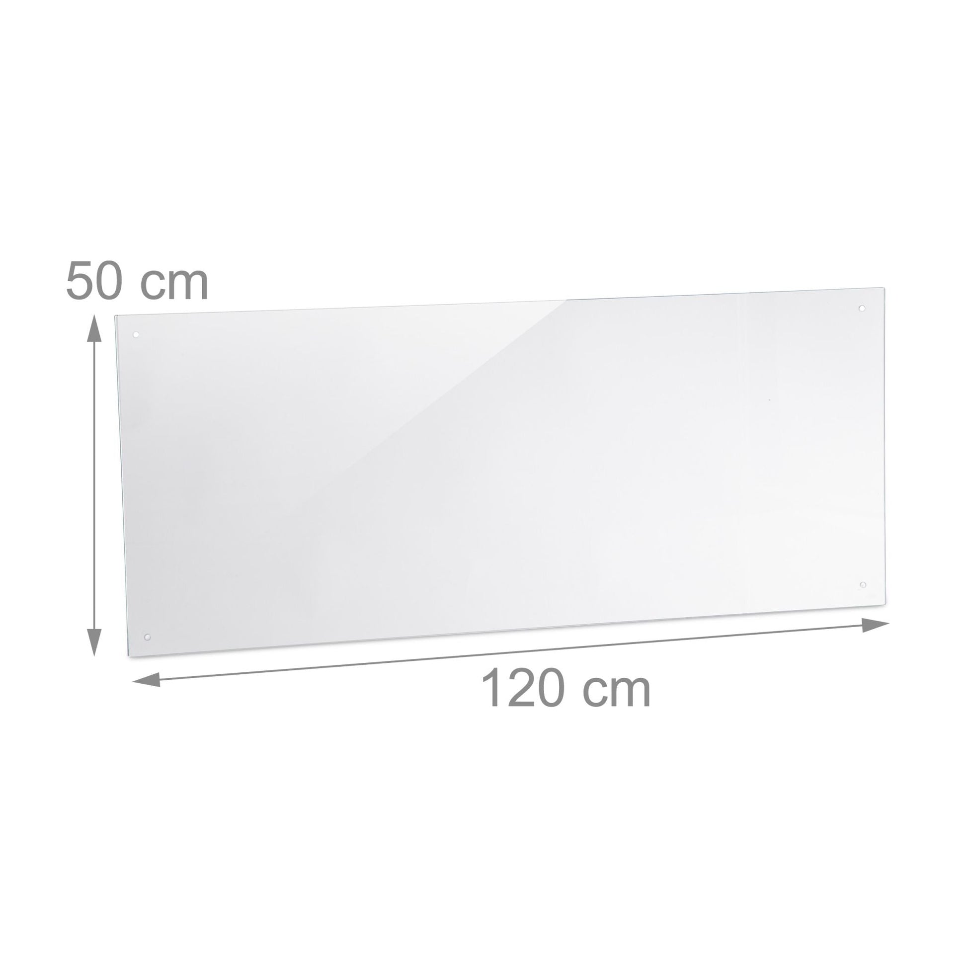 Spritzschutz für die Küche 120cm Transparent von Relaxdays