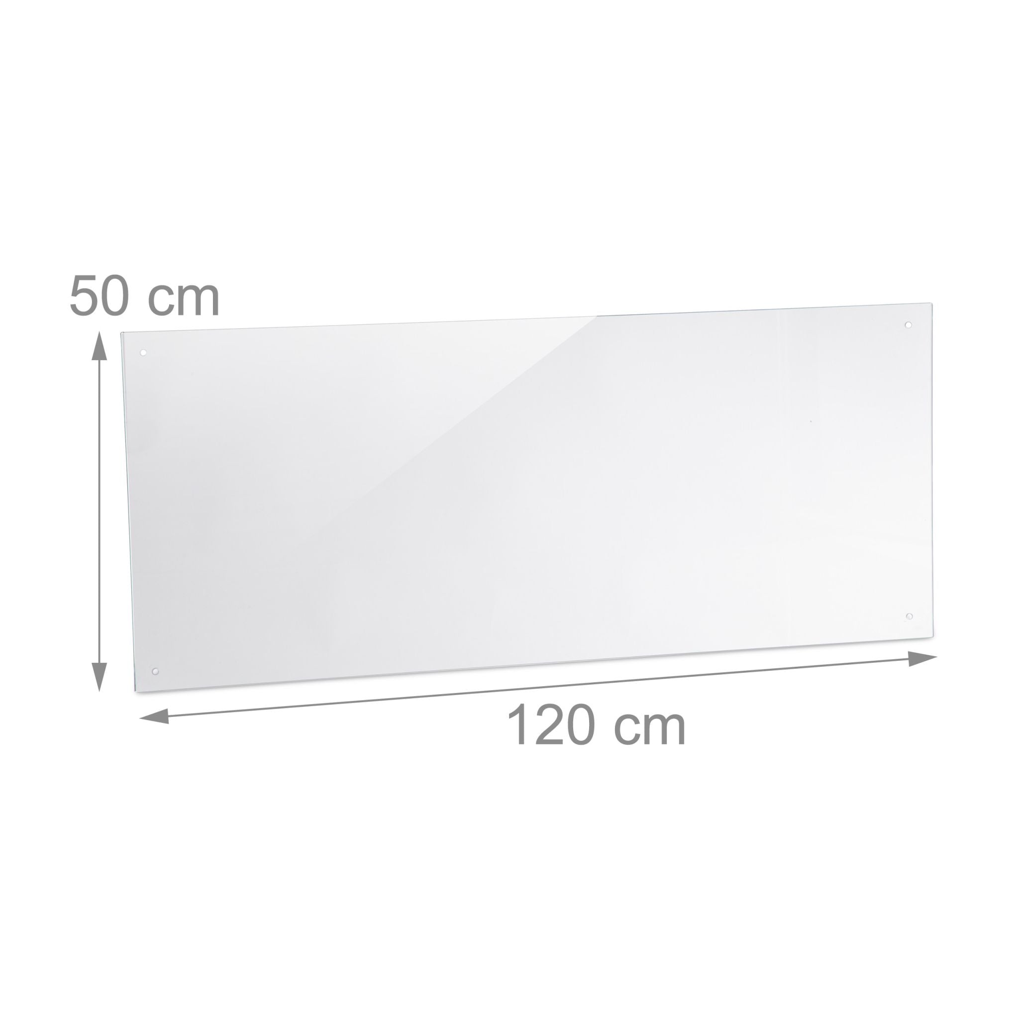 Spritzschutz für die Küche 120cm Transparent von Relaxdays
