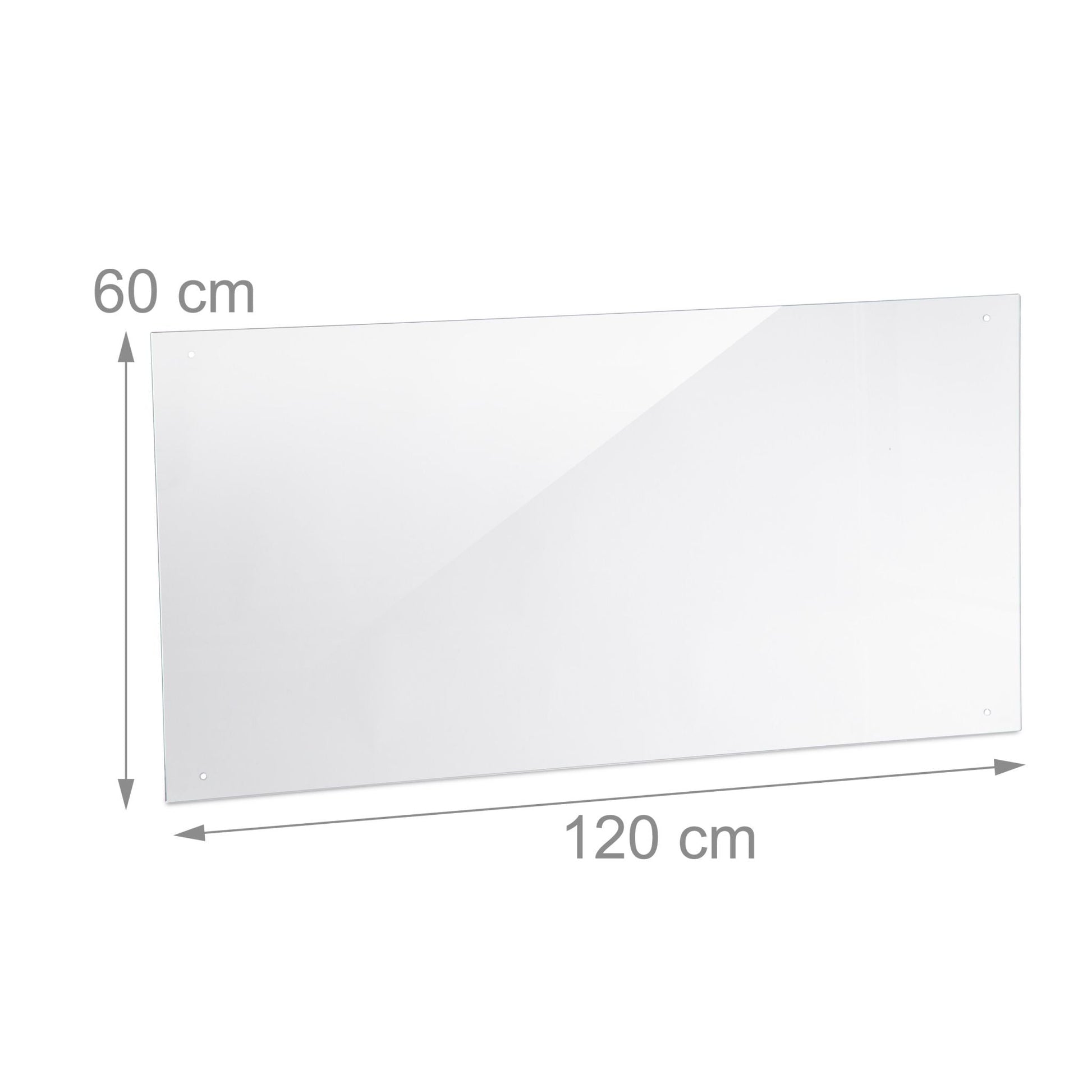 Spritzschutz für die Küche 120cm Transparent von Relaxdays