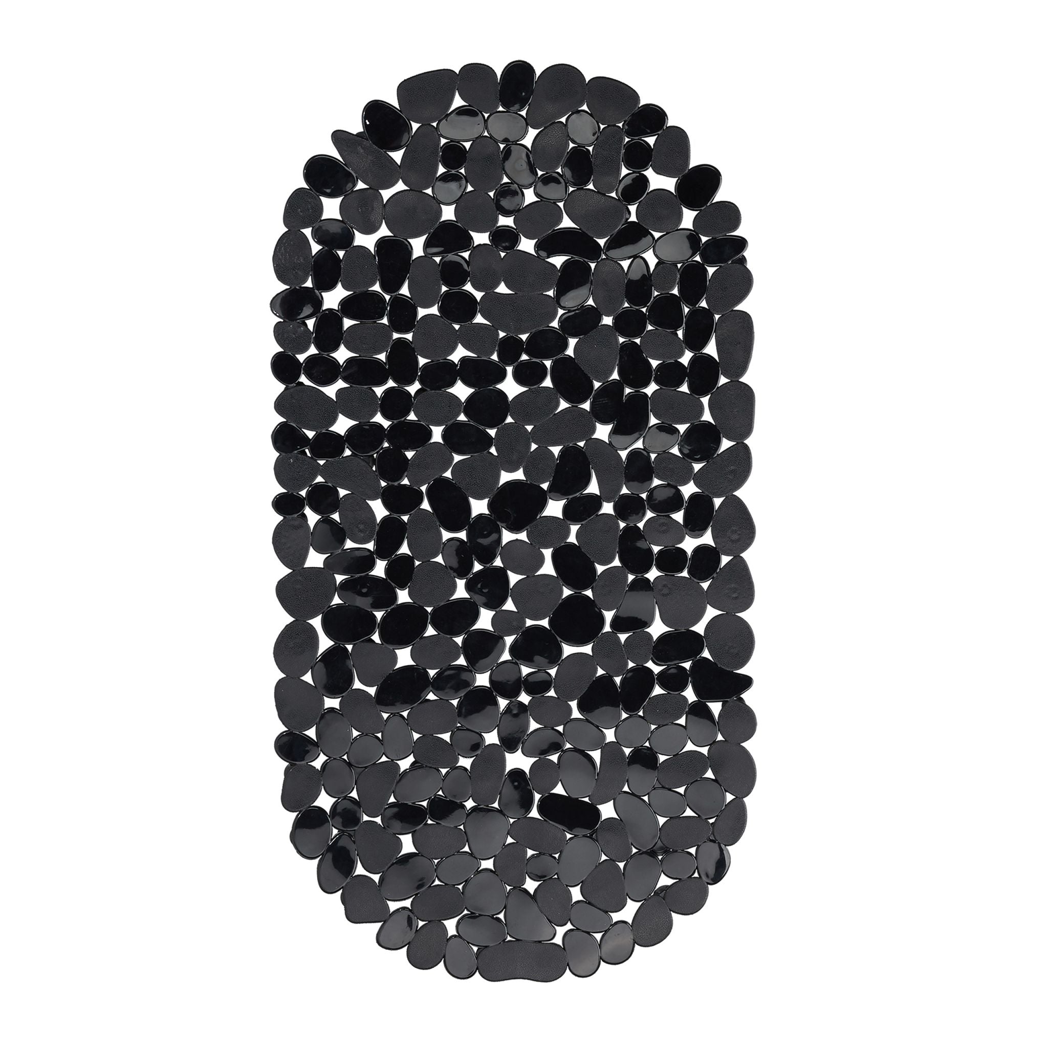 Badewannenmatte Steinoptik Schwarz von Relaxdays