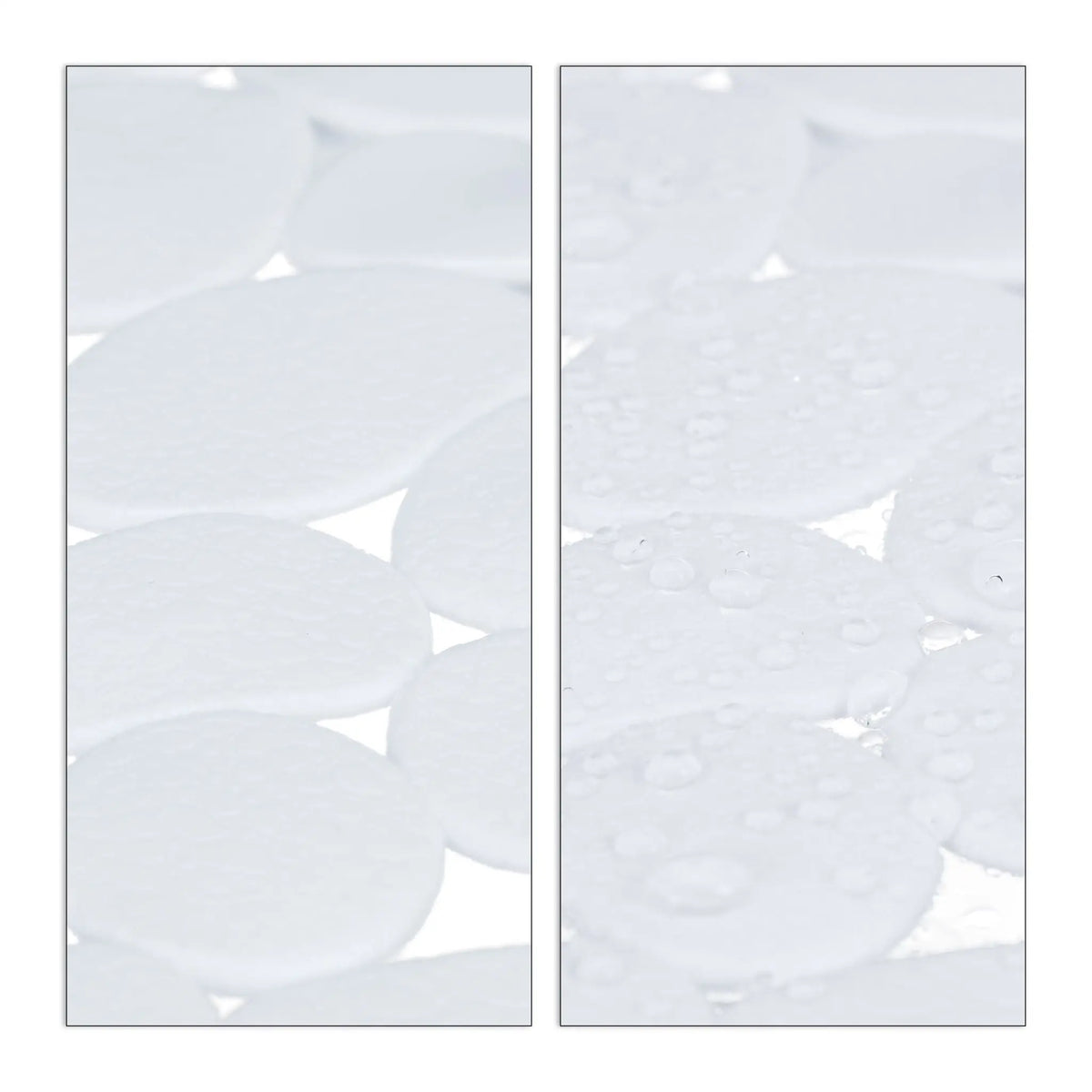 Badewannenmatte Steinoptik Weiss von Relaxdays