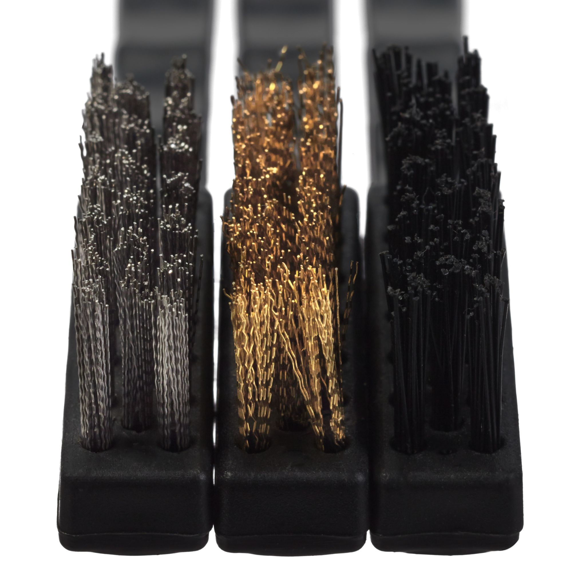 Drahtbürste 7-teiligen Set Gold-Schwarz-Silber von Relaxdays