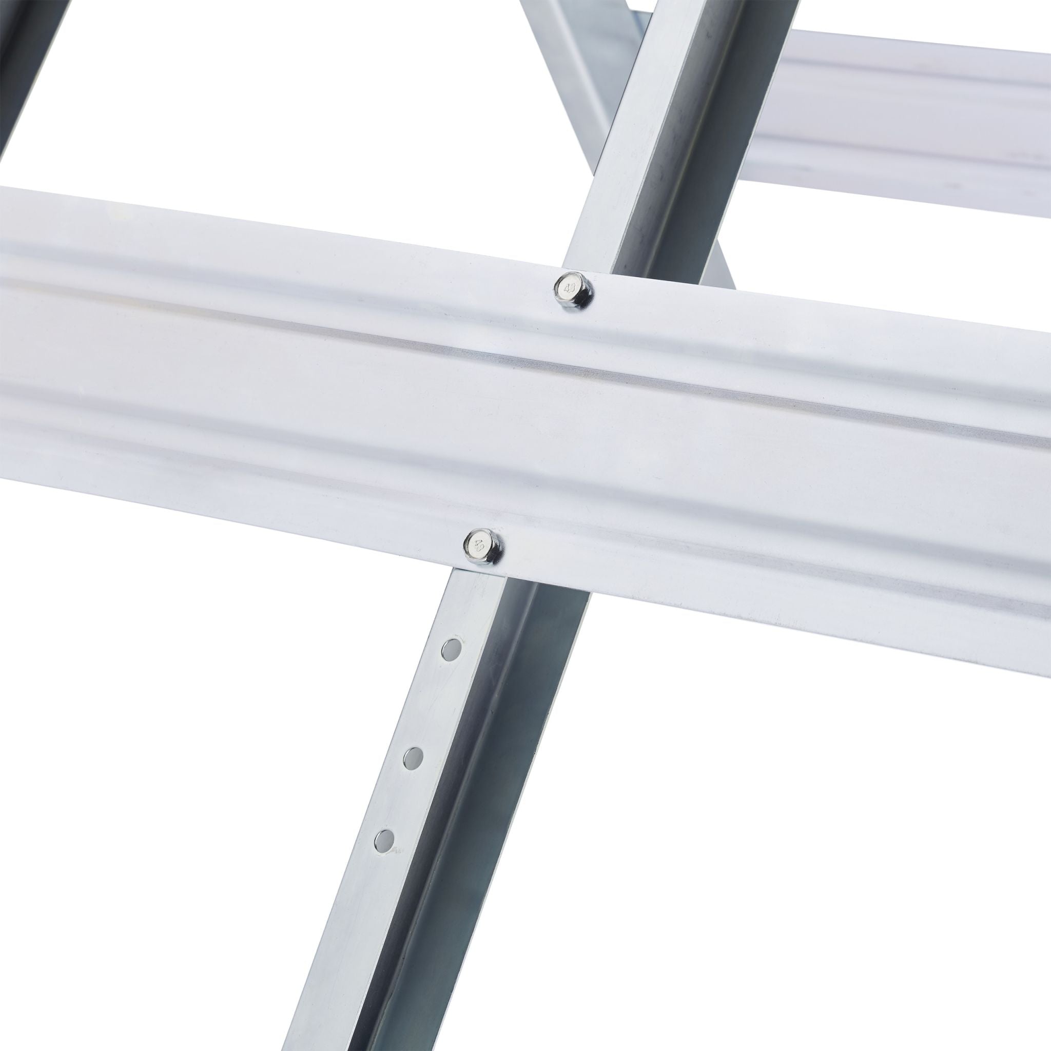 Sägebock Metall Silber von Relaxdays