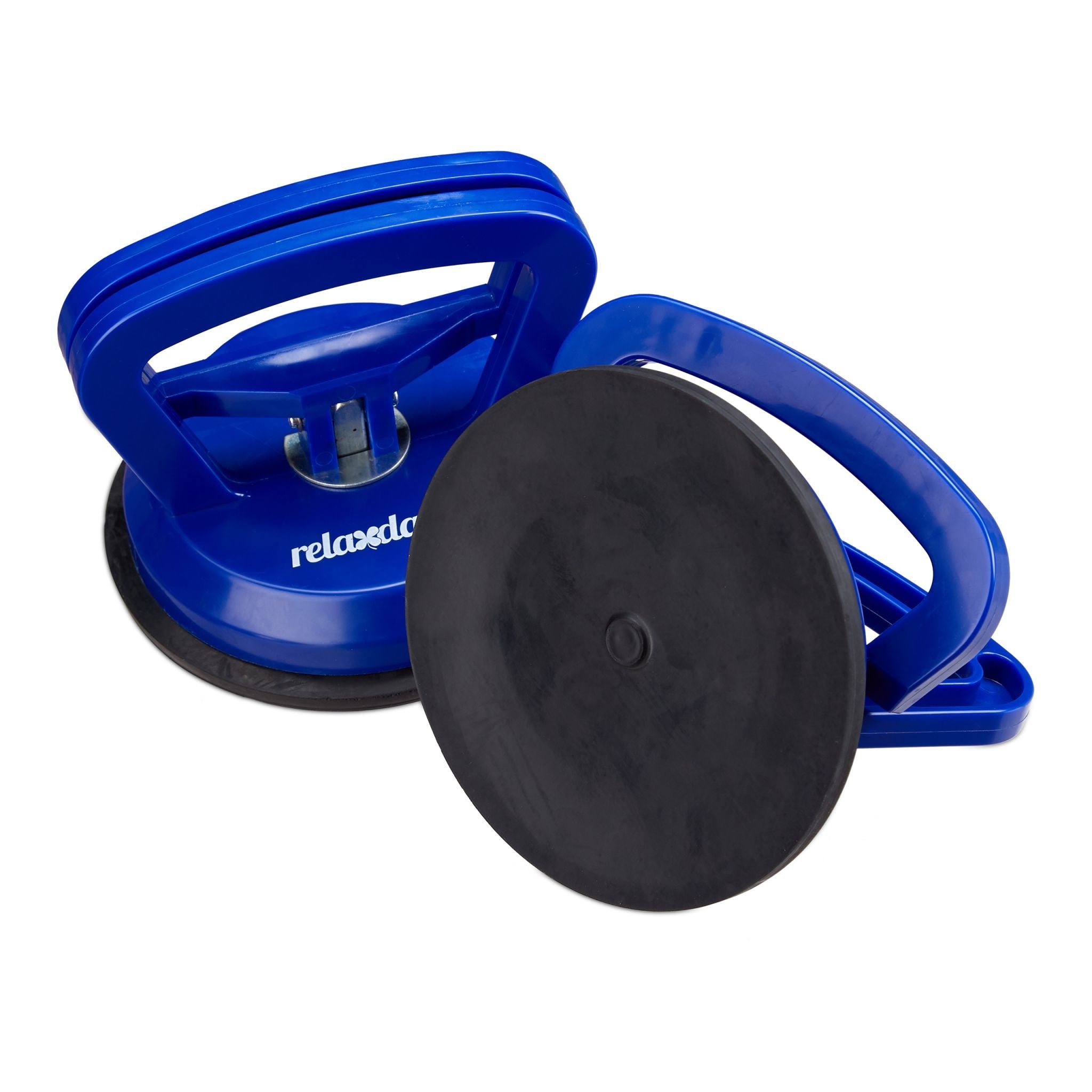 Saugheber 2er-Set Blau-Schwarz von Relaxdays
