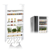 Hängeregal für Kühlschrank Weiss-Silber von Relaxdays