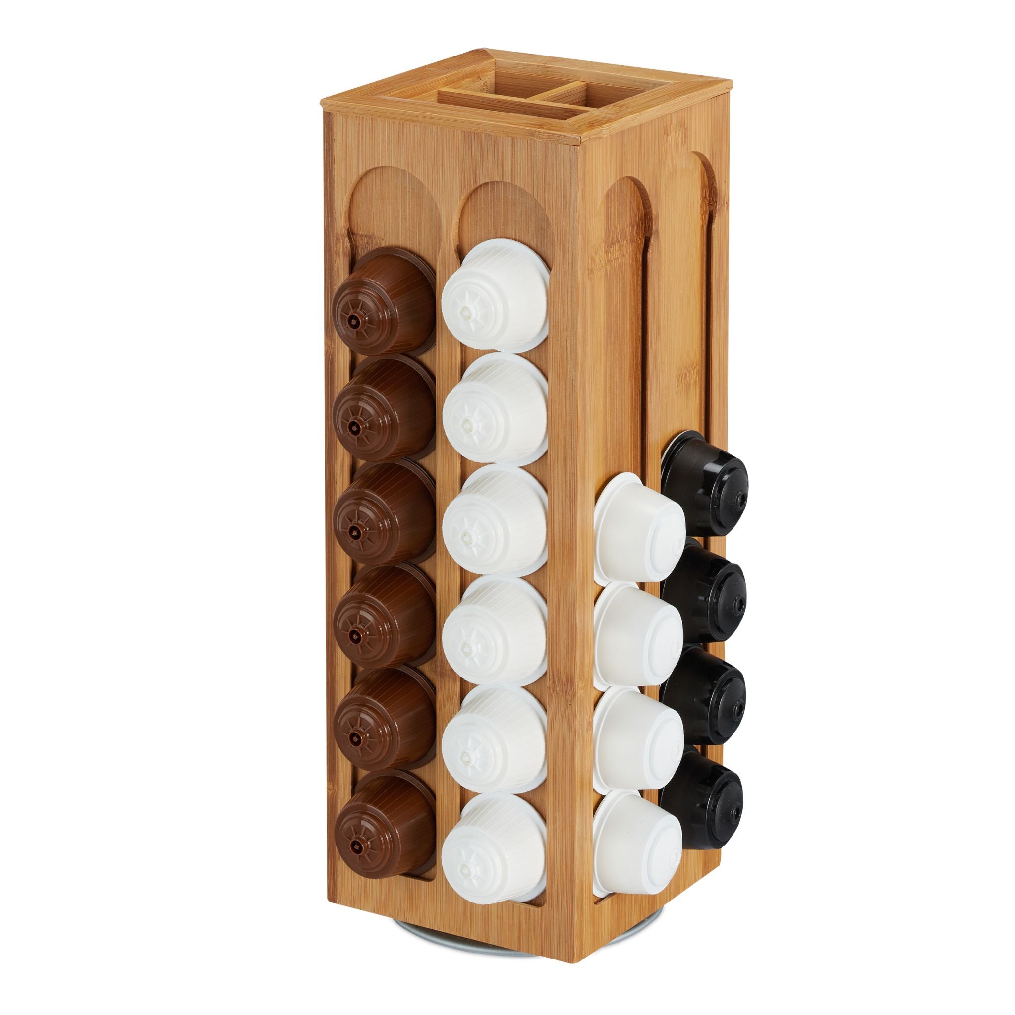 Kapselhalter für Dolce Gusto Hellbraun von Relaxdays