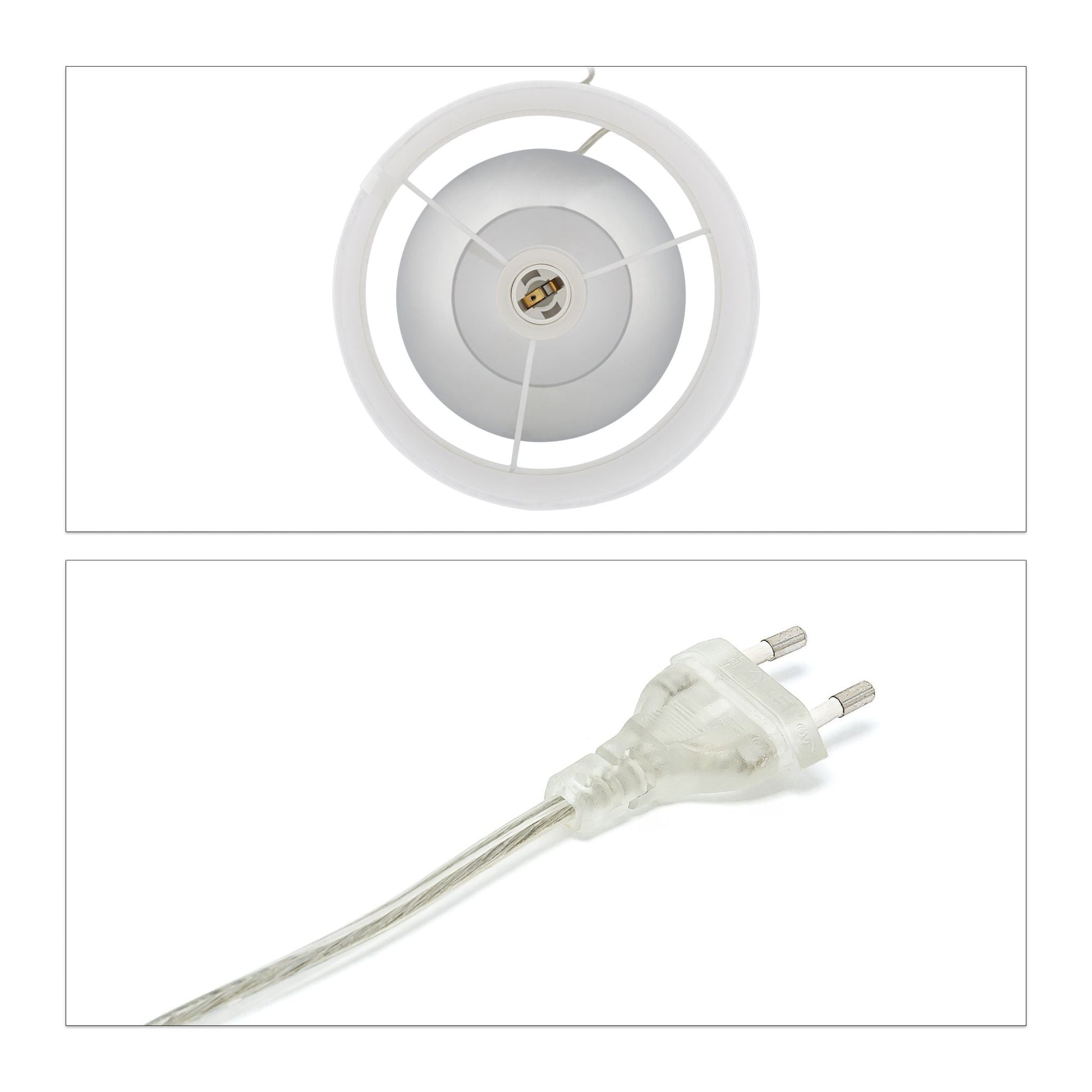 Nachttischlampe Touch Weiss-Silber von guteszeug.ch