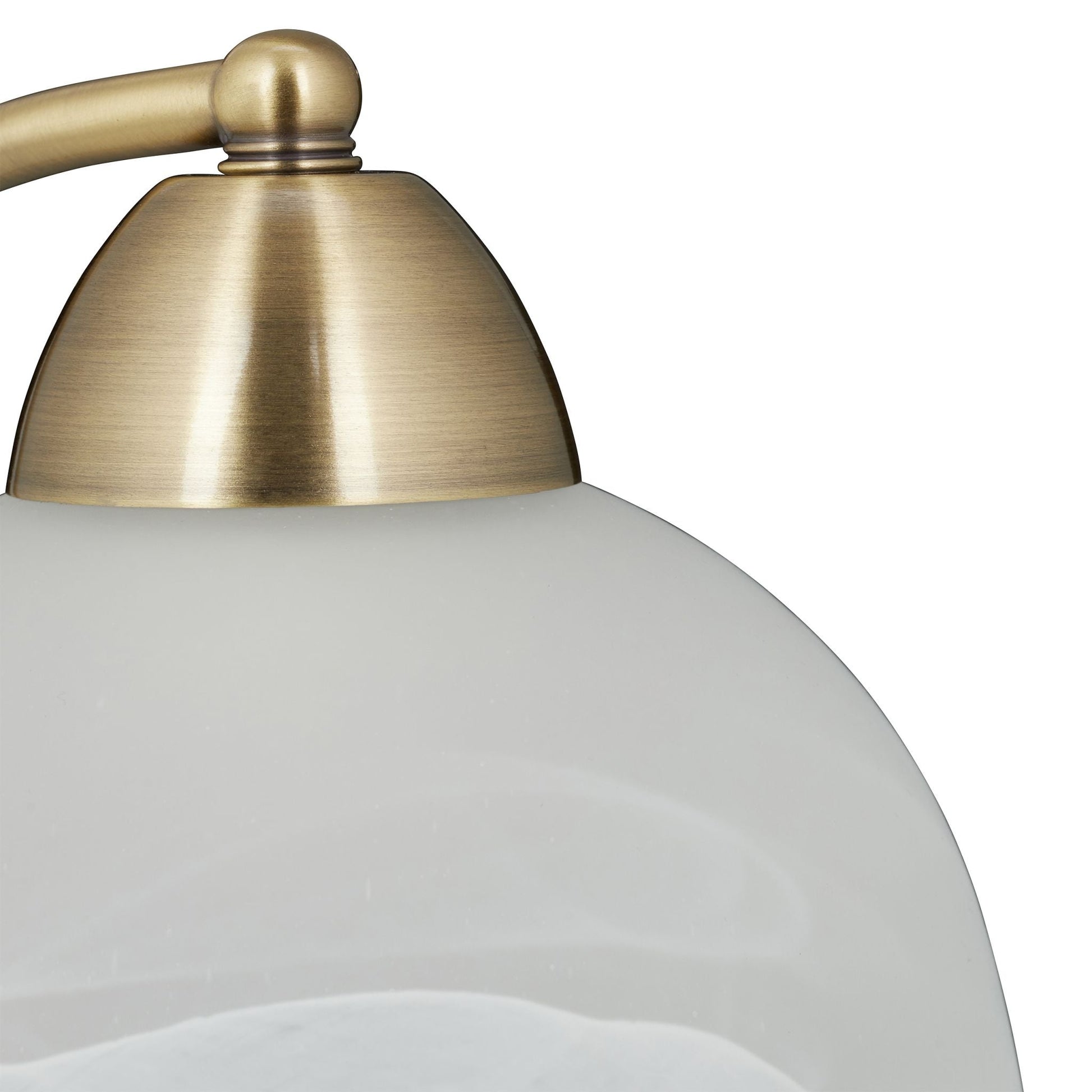 Tischlampe Touch Weissglas Weiss-Gold von Relaxdays