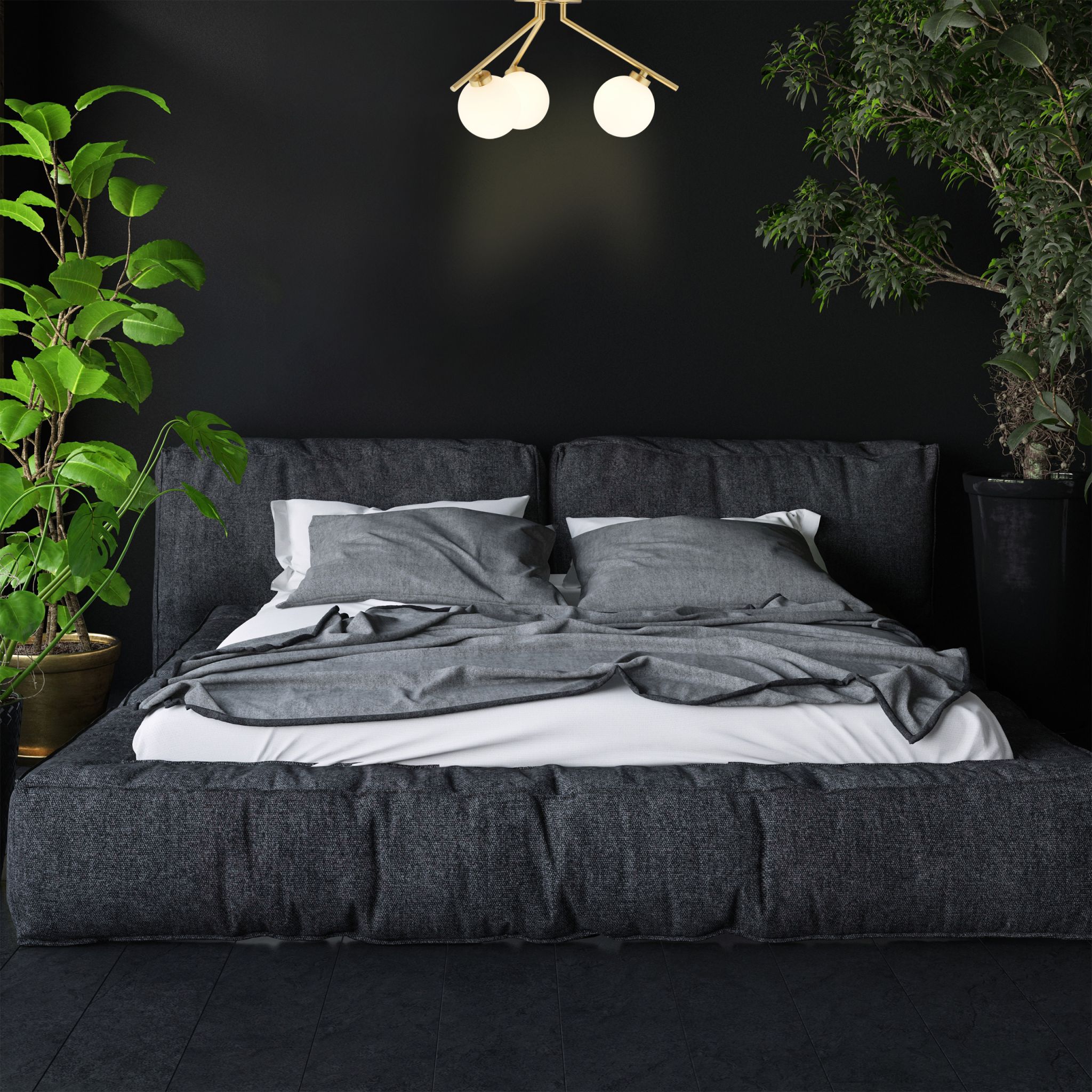 Deckenlampe mit 3 Kugeln GLOBI Weiss-Gold von Relaxdays