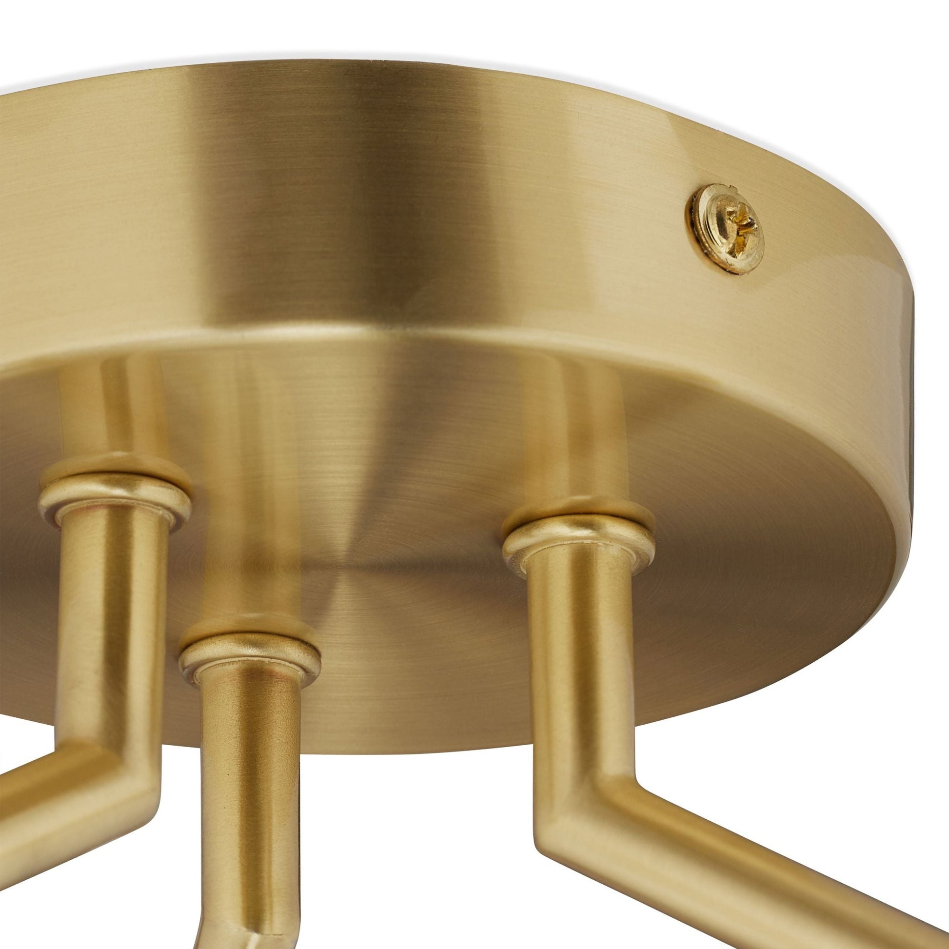 Deckenlampe mit 3 Kugeln GLOBI Weiss-Gold von Relaxdays