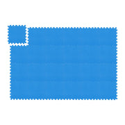 Bodenschutzmatte Fitness 24er-Set Blau von Relaxdays
