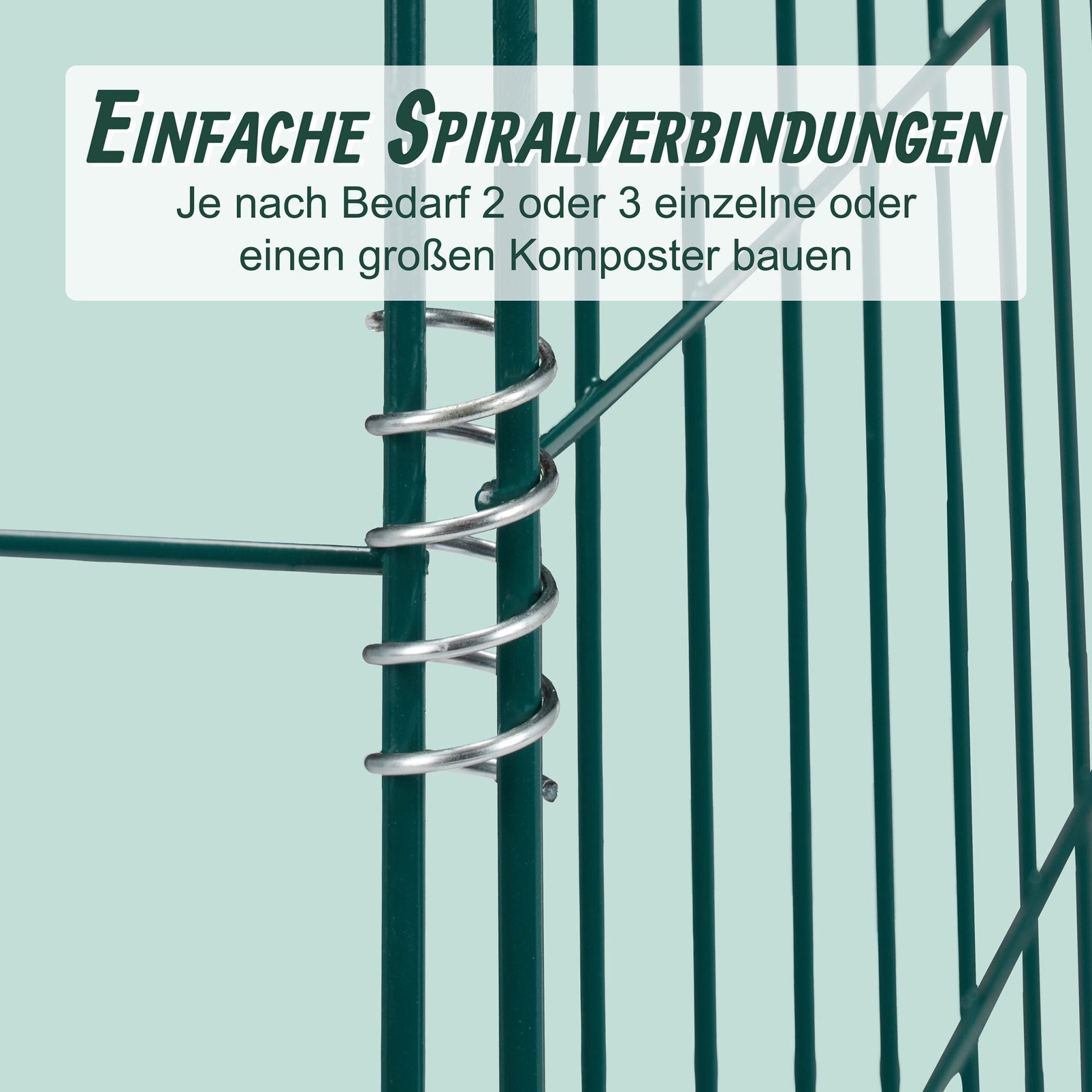Komposter Metall 3er-Set Dunkelgrün von guteszeug.ch