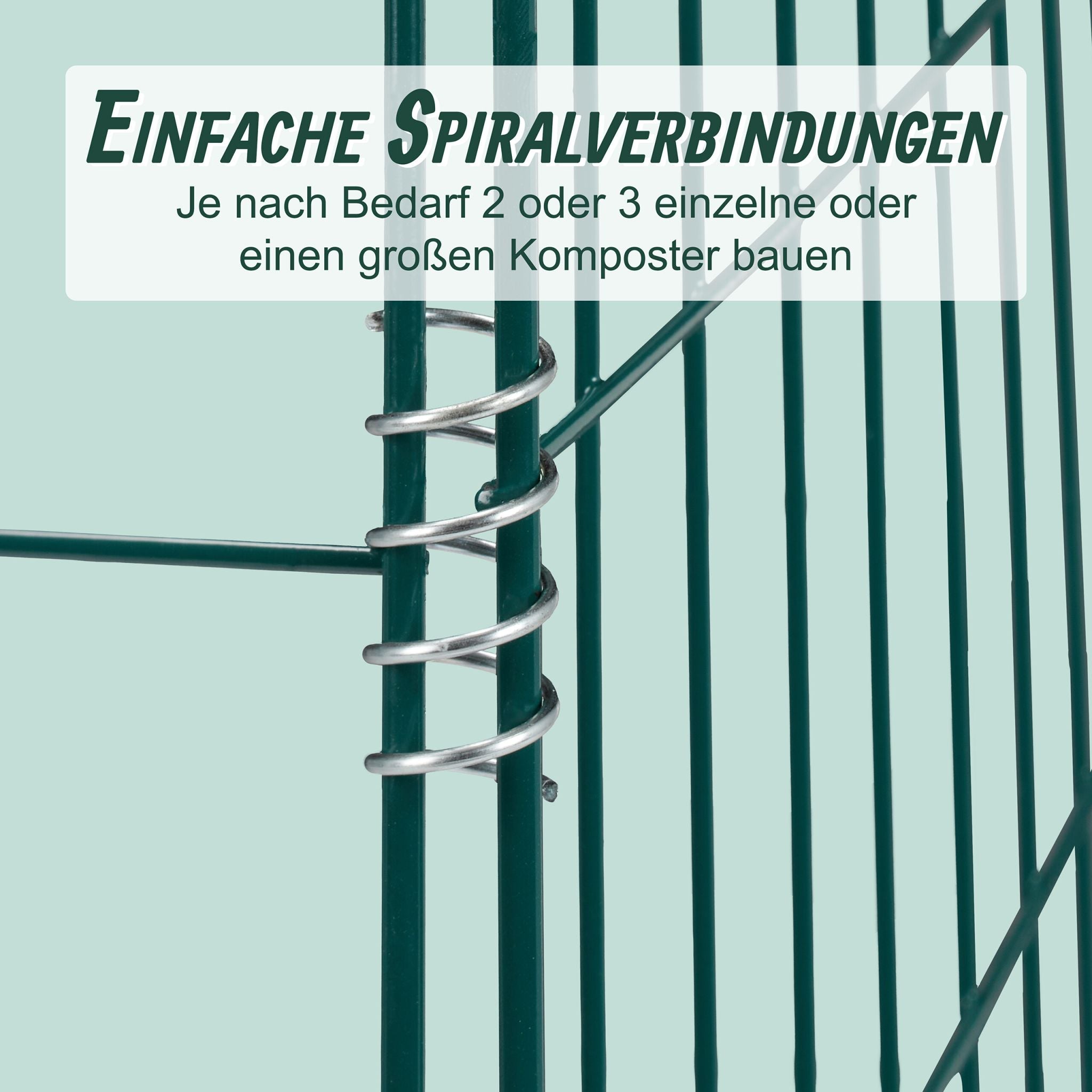 Komposter Metall 3er-Set Dunkelgrün von guteszeug.ch