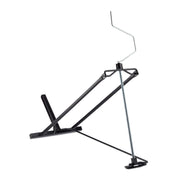 Rasentraktor Hebevorrichtung schwarz Schwarz-Silber von Relaxdays