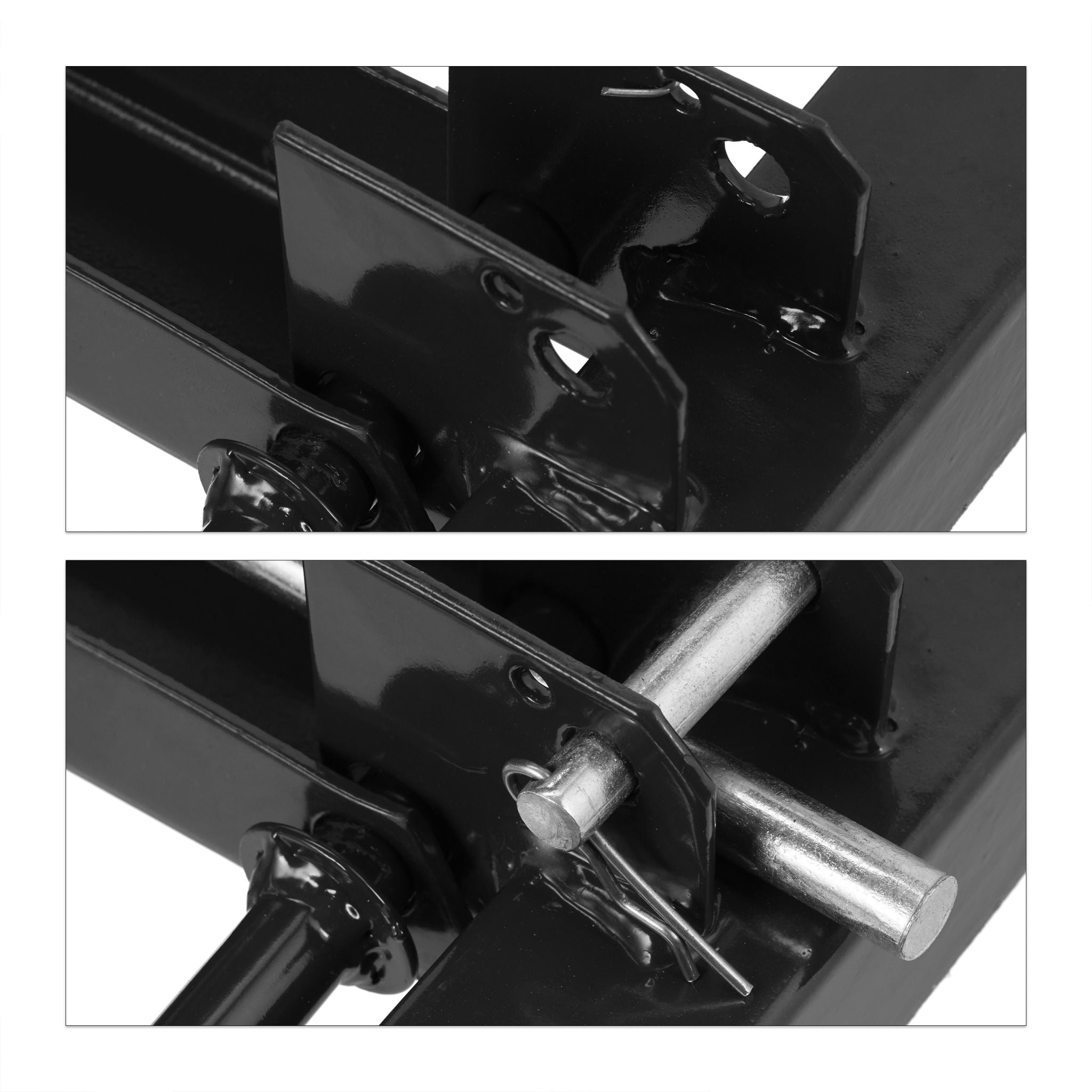 Rasentraktor Hebevorrichtung schwarz Schwarz-Silber von Relaxdays