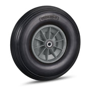 Schubkarrenrad Vollgummi 4.00-6 Schwarz-Grau von Relaxdays