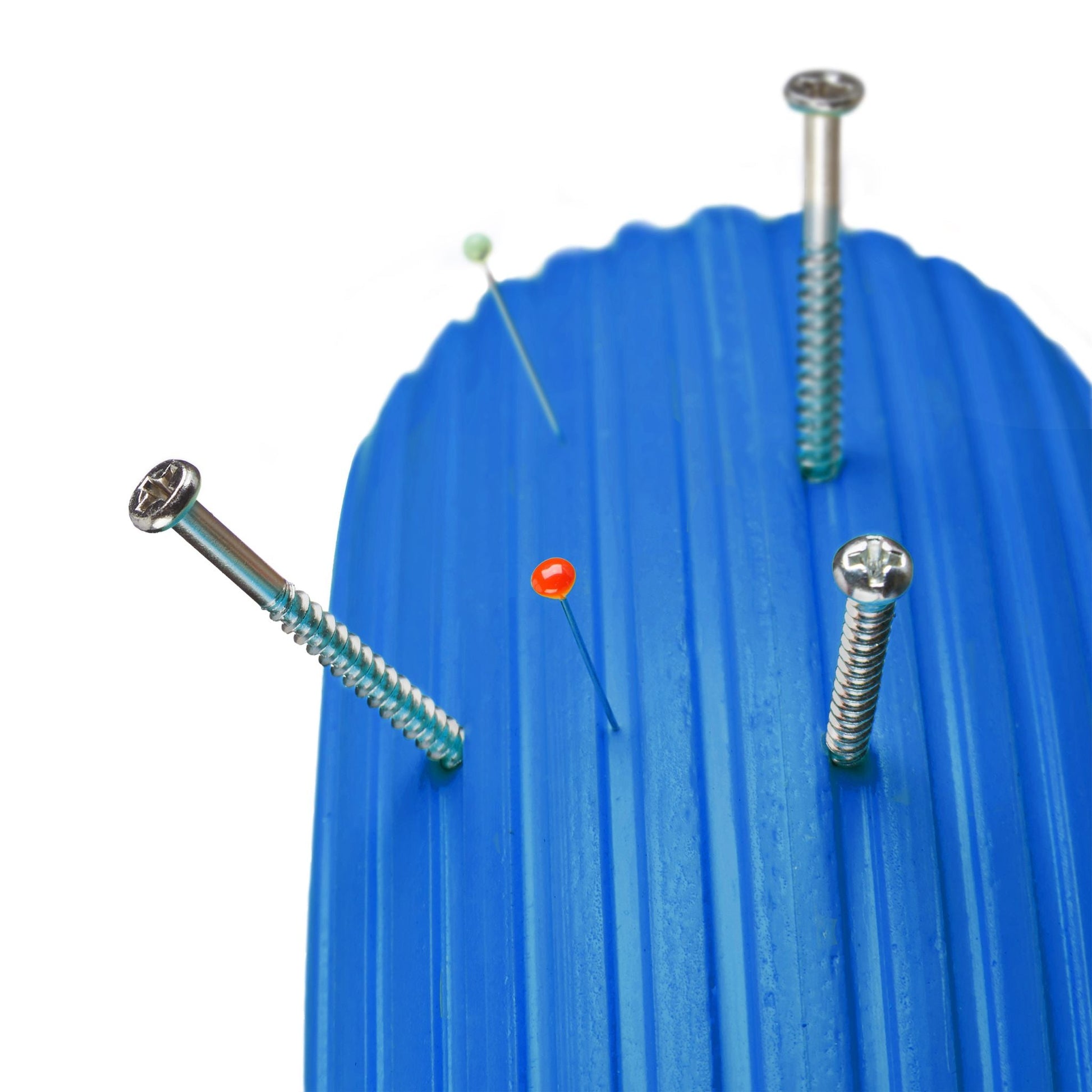 Schubkarrenrad Vollgummi 4.00-6 Blau-Rot von Relaxdays