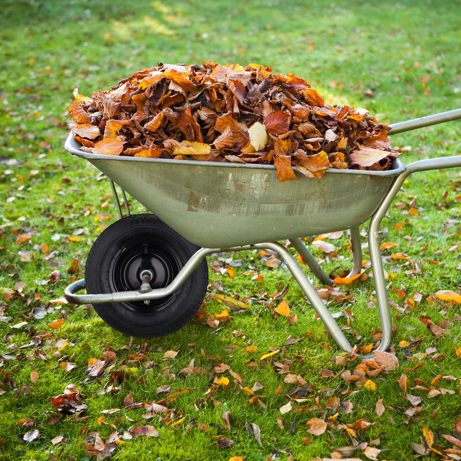 Schubkarrenrad 4.80 4.00-8 mit Achse Schwarz von Relaxdays