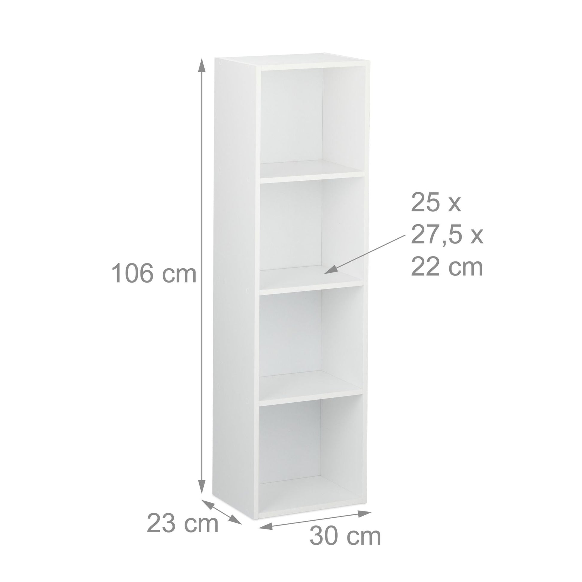 Bücherregal Weiss von Relaxdays
