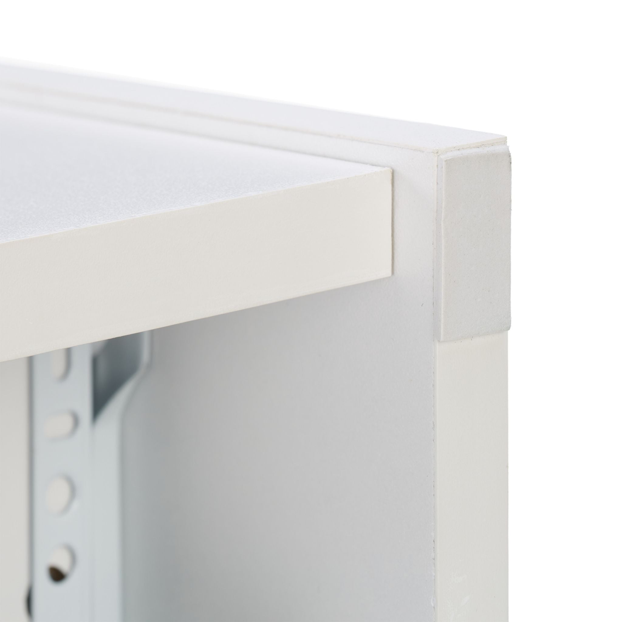 Nischenschrank Weiss-Silber von Relaxdays