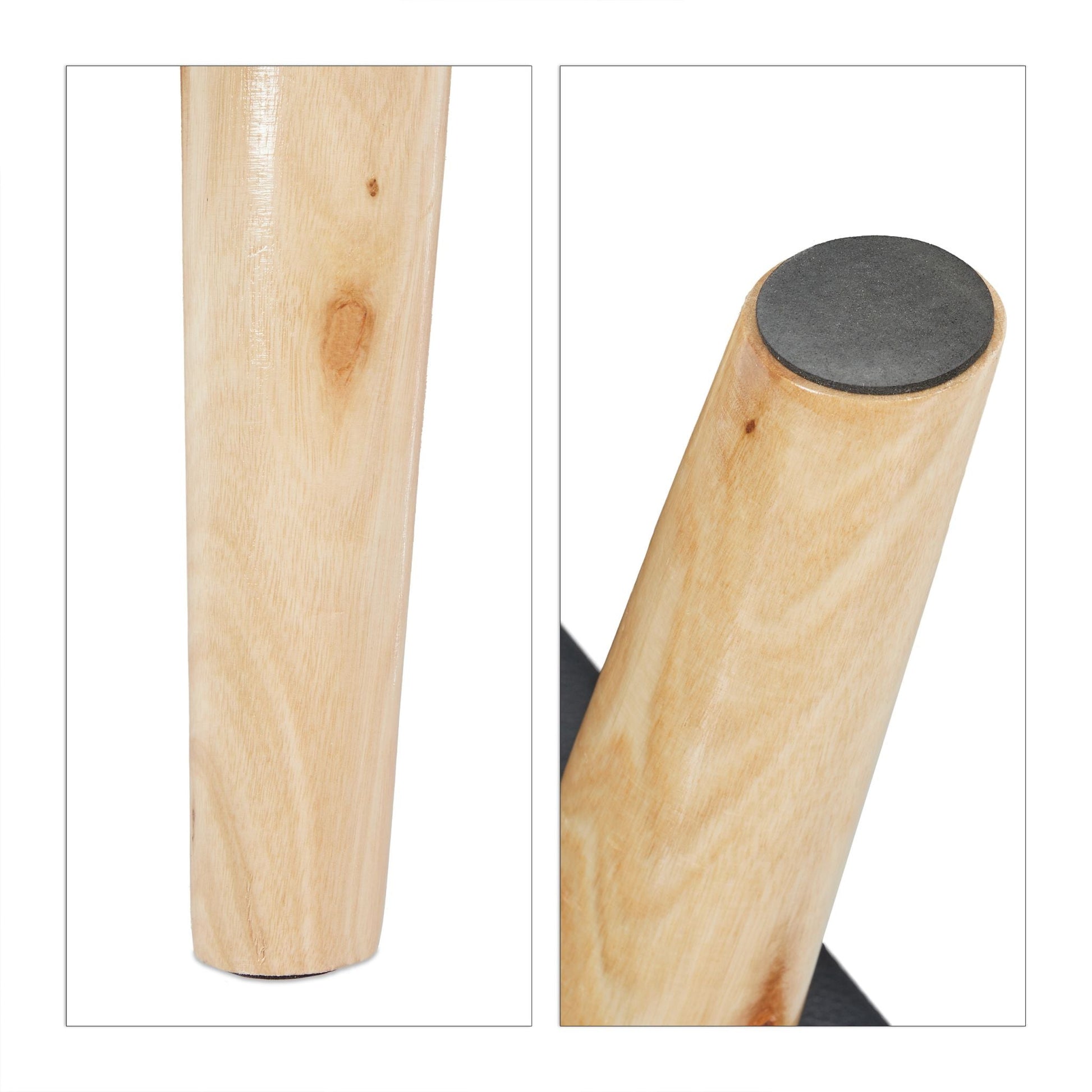 Sitzhocker mit Stauraum Kunstleder Anthrazit-Hellbraun von Relaxdays