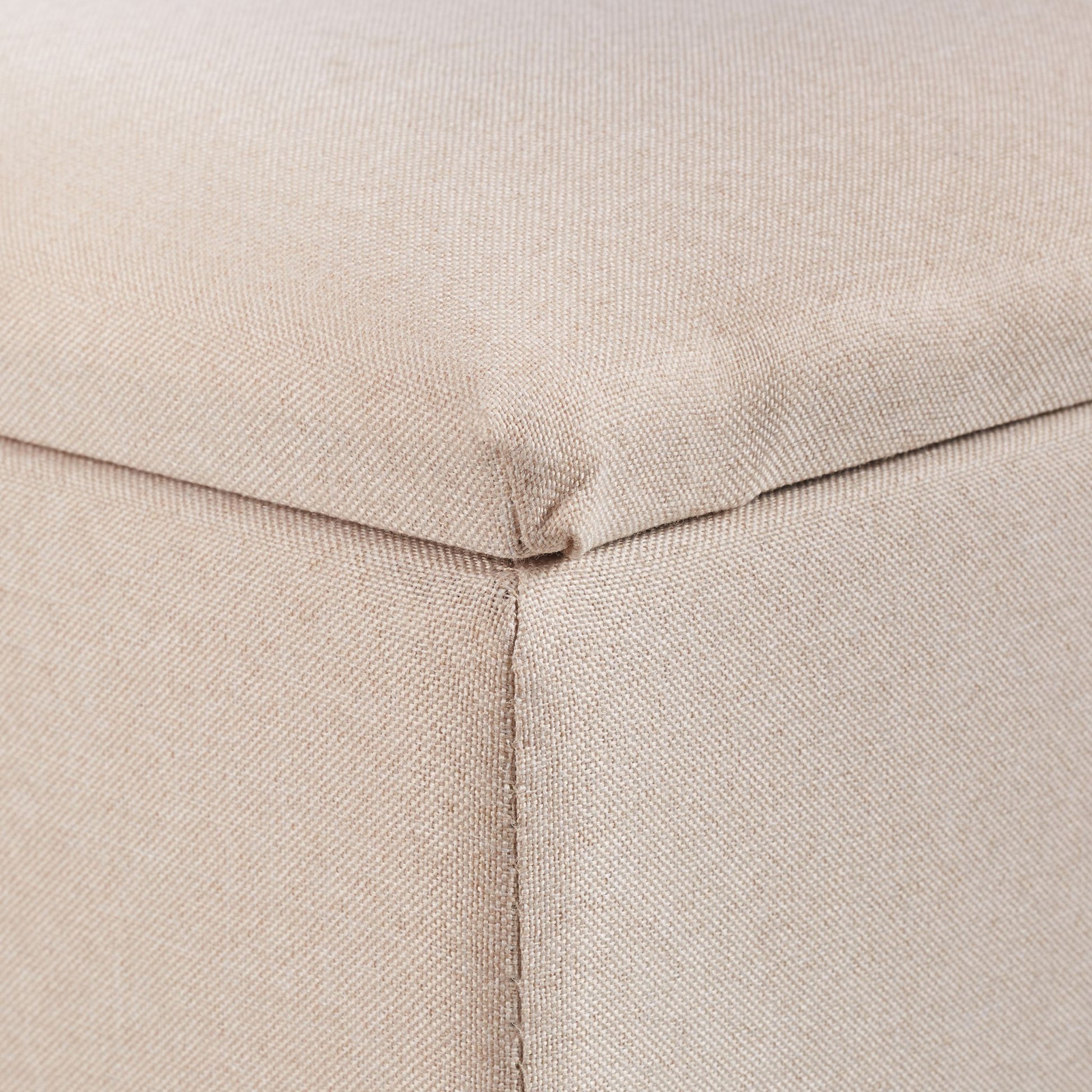 Hocker mit Stauraum Beige-Hellbraun von Relaxdays